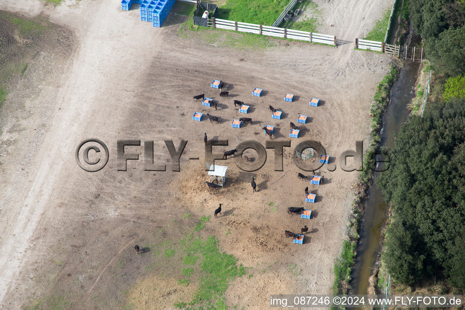 Aerial photograpy of Borgo Manara in the state Emilia Romagna, Italy