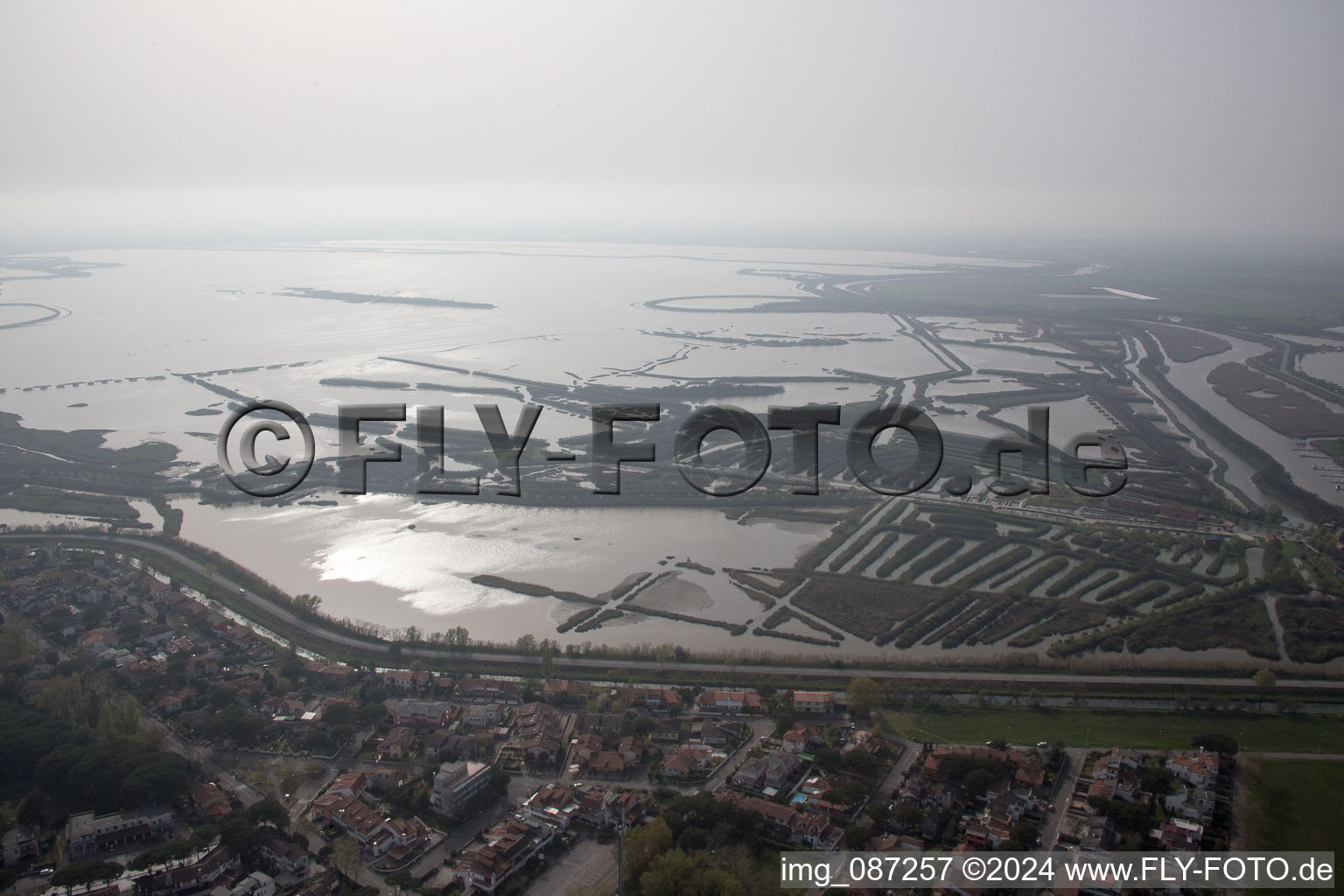 Aerial photograpy of Bagni in the state Emilia Romagna, Italy