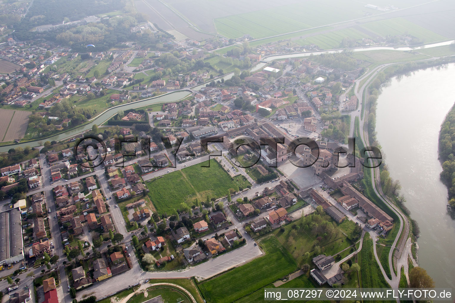 Mesola in the state Ferrara, Italy out of the air