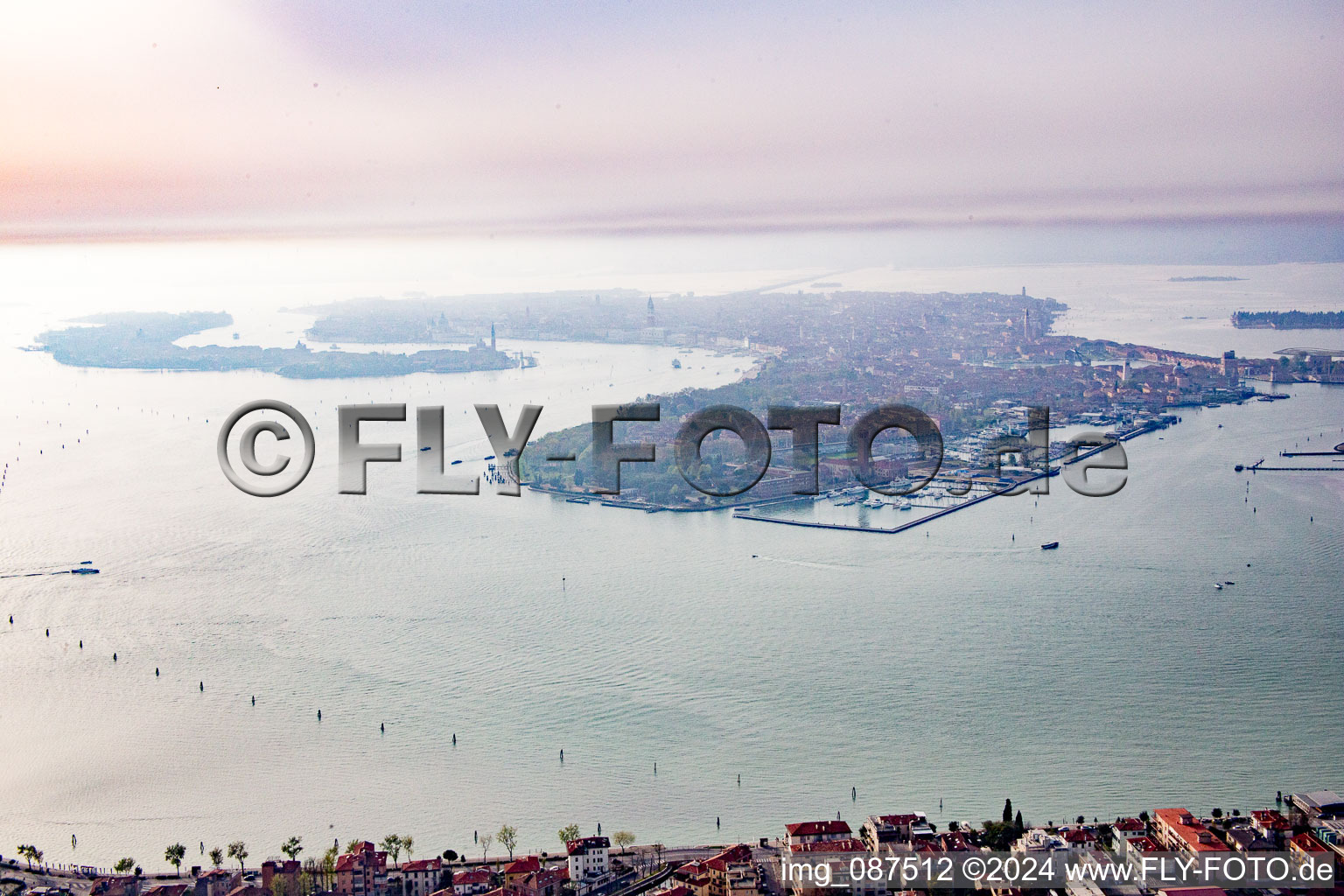 Venezia in the state Veneto, Italy from above