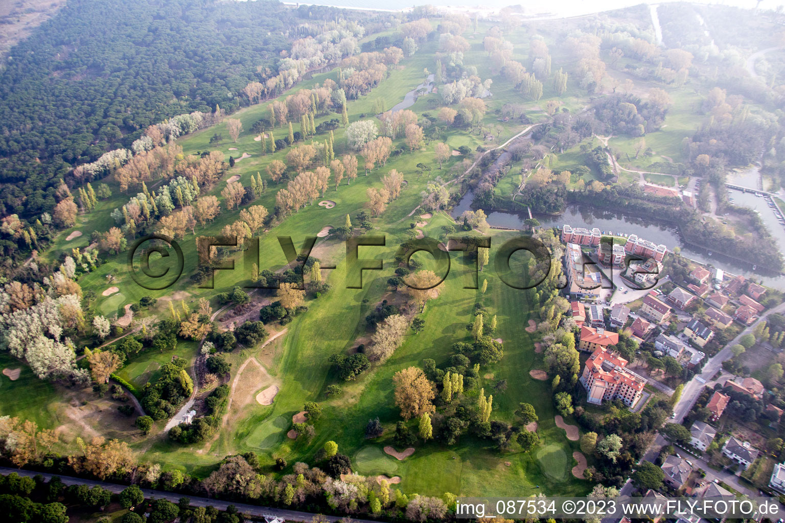Aerial photograpy of Beroni in the state Veneto, Italy