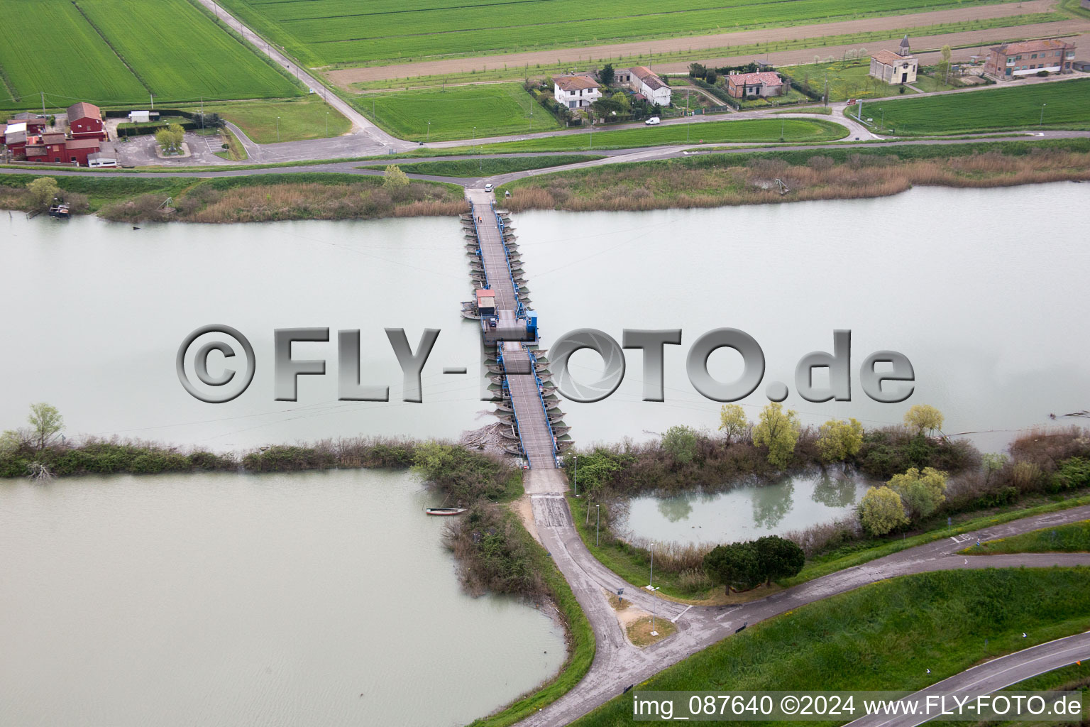 Gorino in the state Veneto, Italy from above