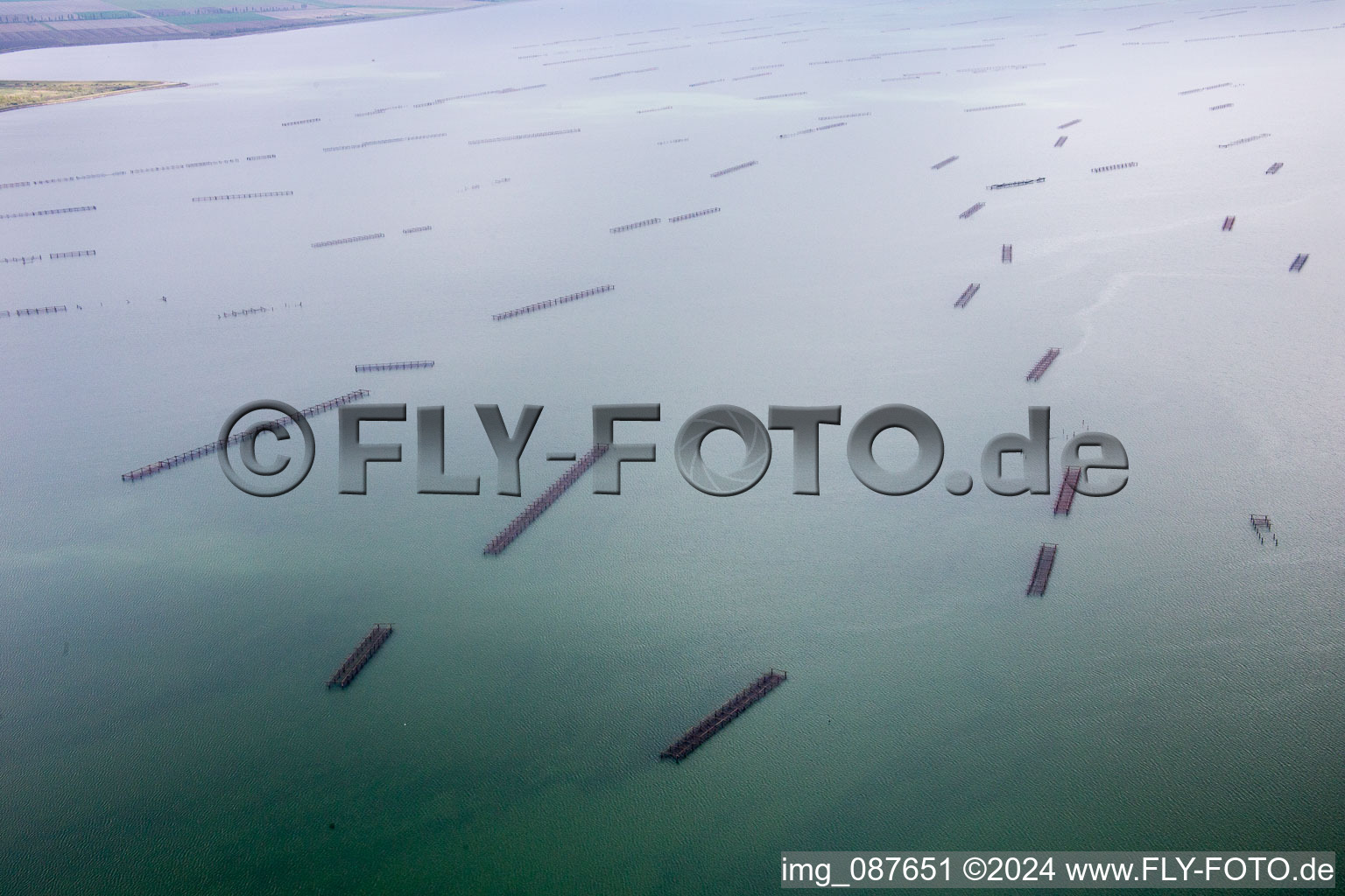 Aerial photograpy of Porto Tolle in the state Veneto, Italy