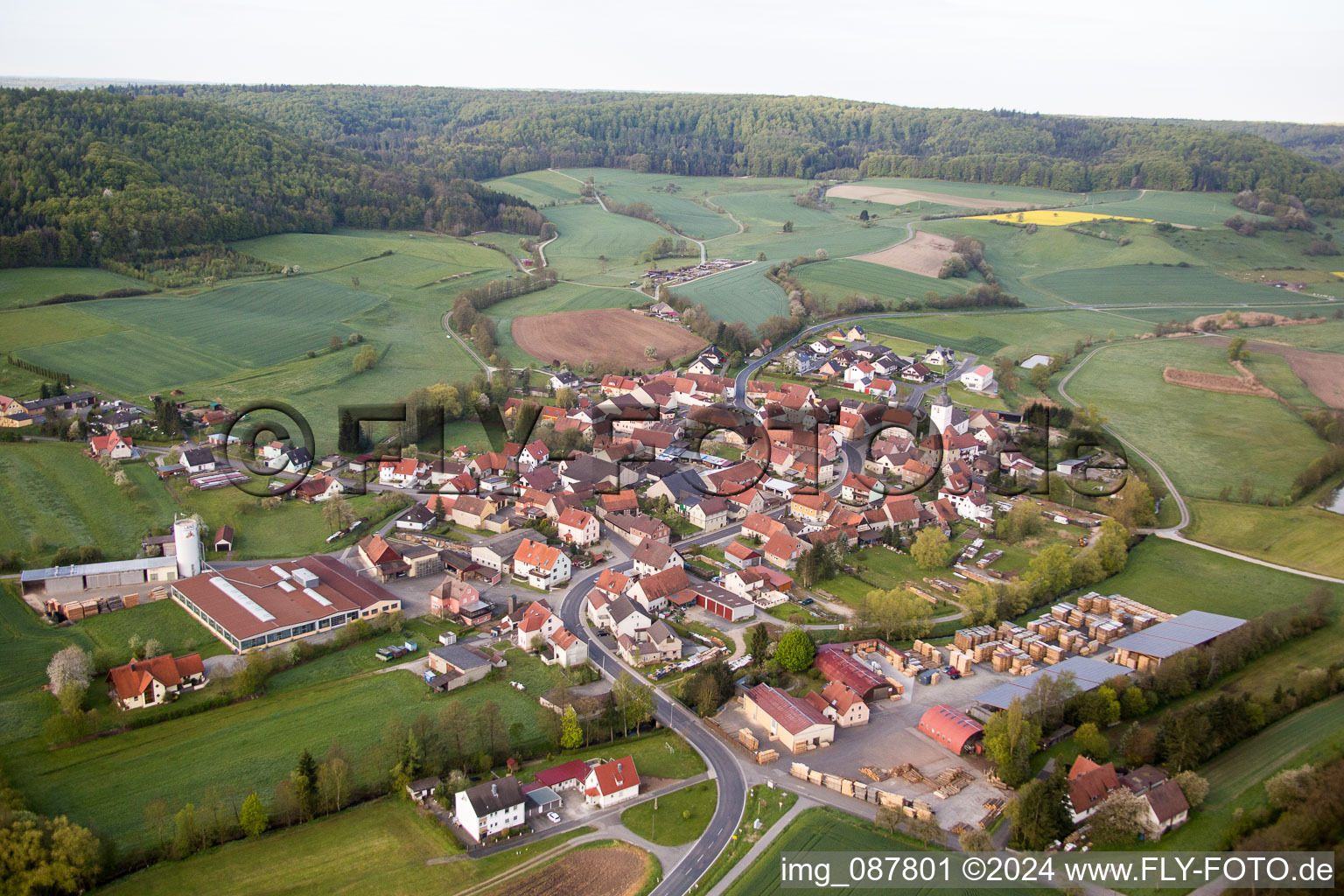 District Wustviel in Rauhenebrach in the state Bavaria, Germany