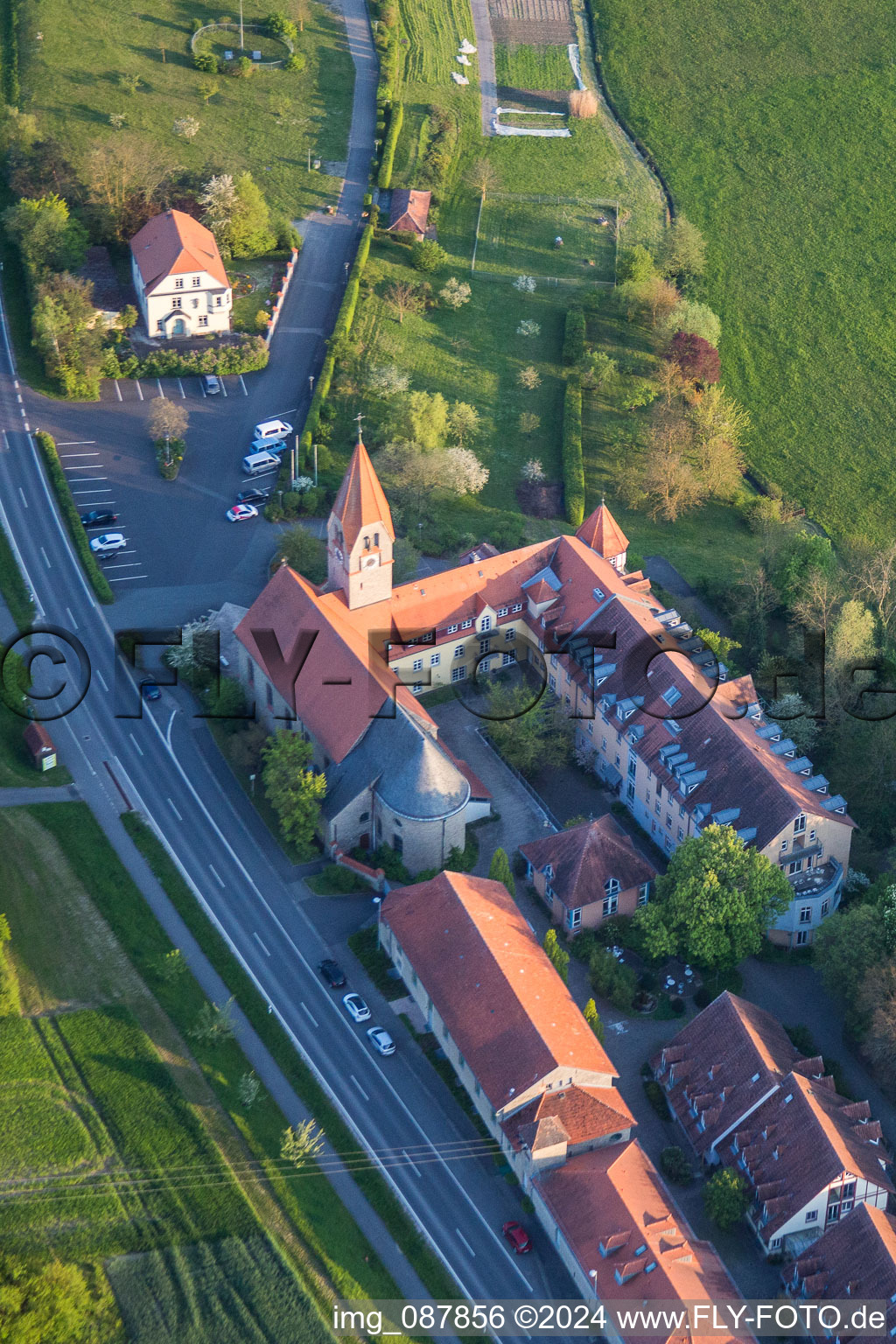 Complex of buildings of the monastery Kloster St. Ludwig in the district Lindach in Kolitzheim in the state Bavaria, Germany