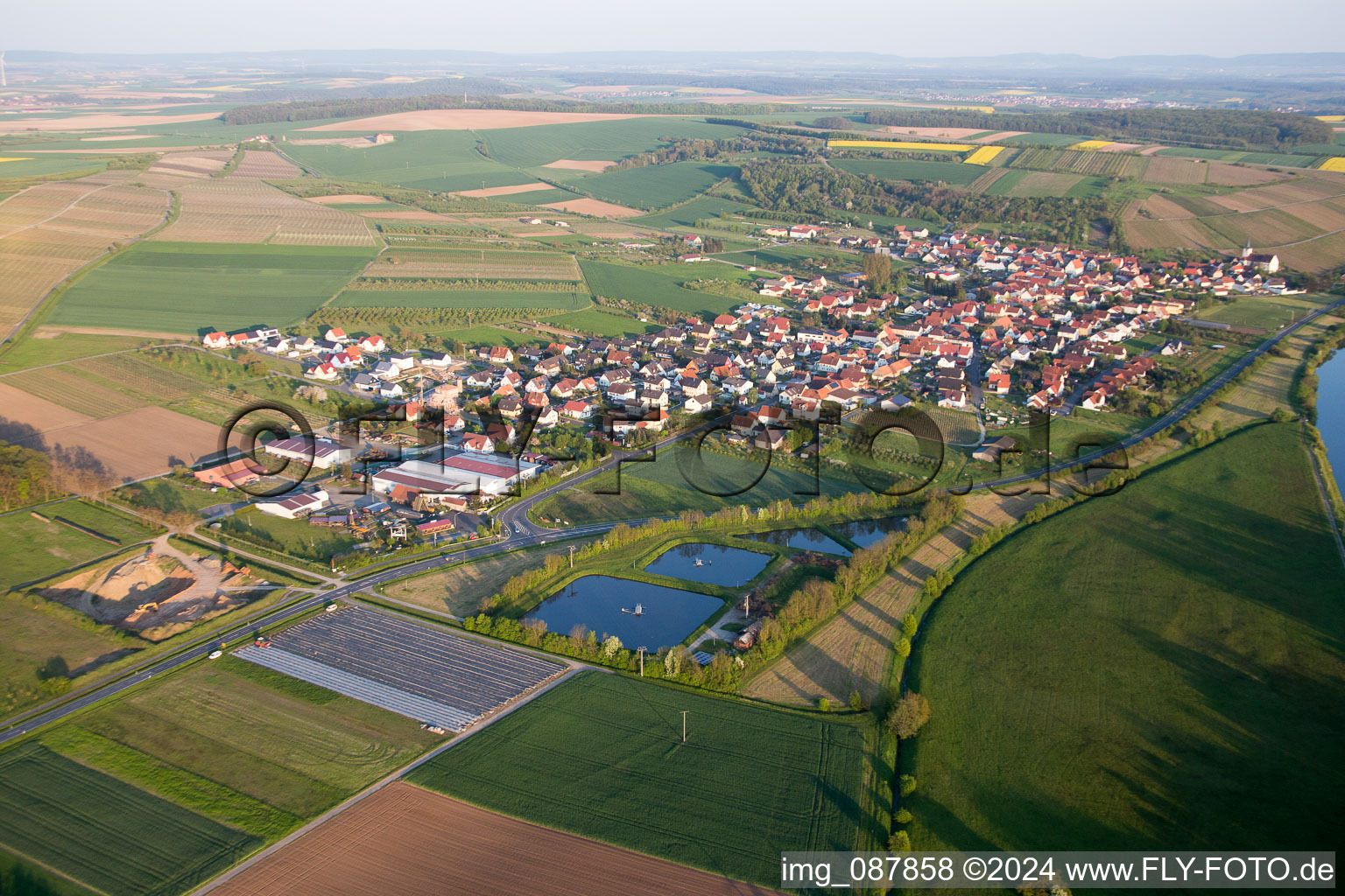 Homestead in Kolitzheim in the state Bavaria, Germany