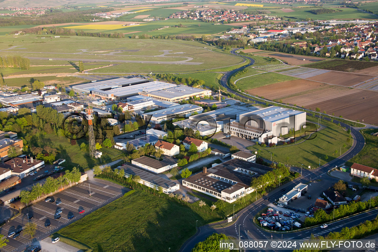 Etwashausen, industrial area in Kitzingen in the state Bavaria, Germany