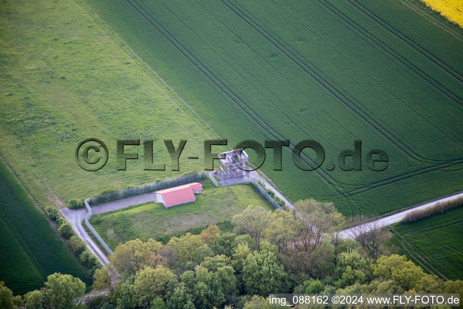 Observation tower in Sennfeld in the state Bavaria, Germany