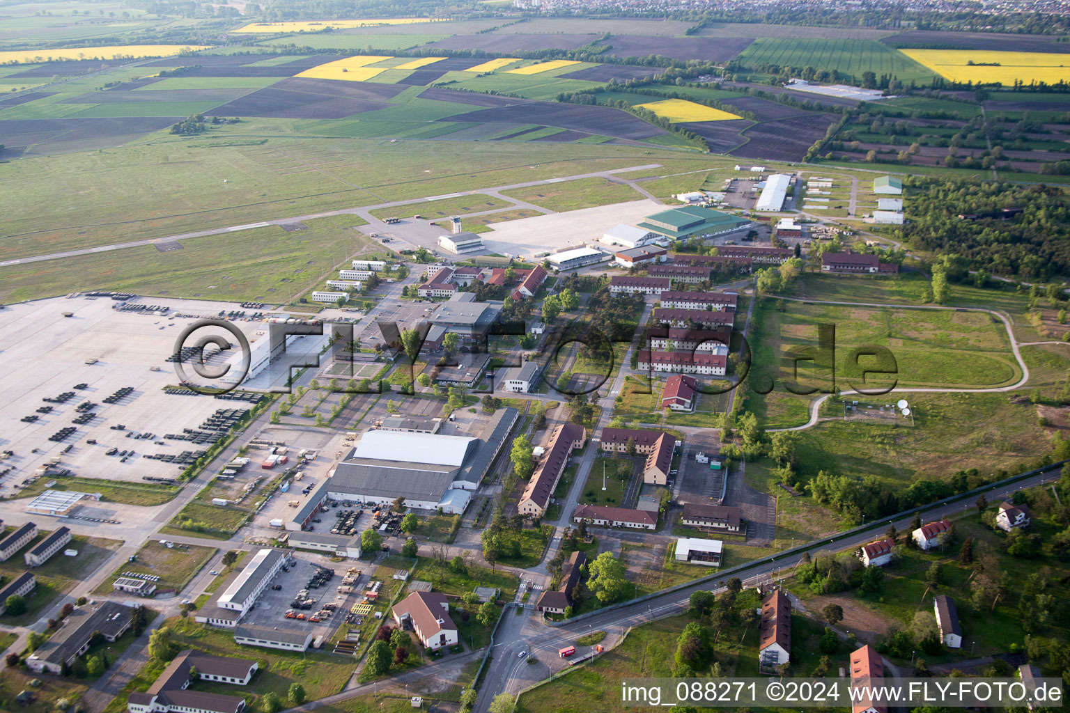 Coleman Airport in the district Sandhofen in Mannheim in the state Baden-Wuerttemberg, Germany