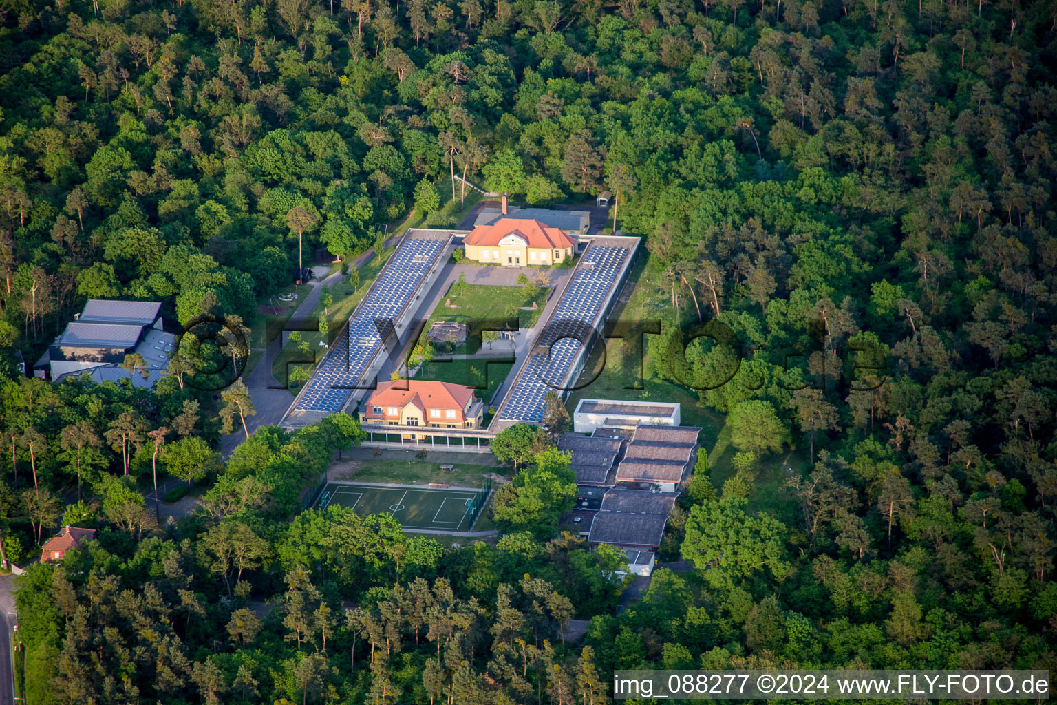 School building of the Eugen-Neter-School in the district Blumenau in Mannheim in the state Baden-Wurttemberg, Germany