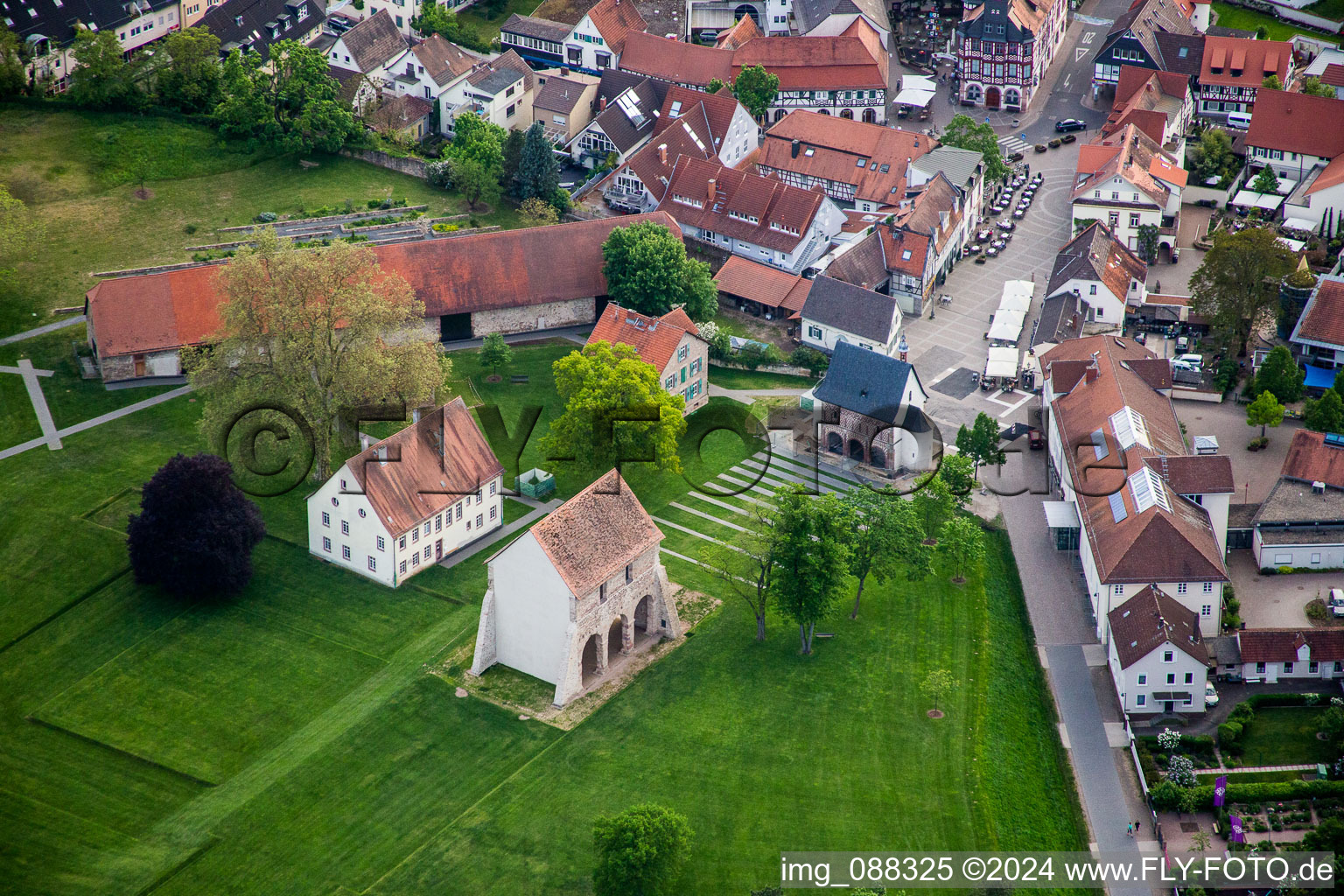 Building complex of the former monastery and today Klosteranlage Lorsch in Lorsch in the state Hesse, Germany