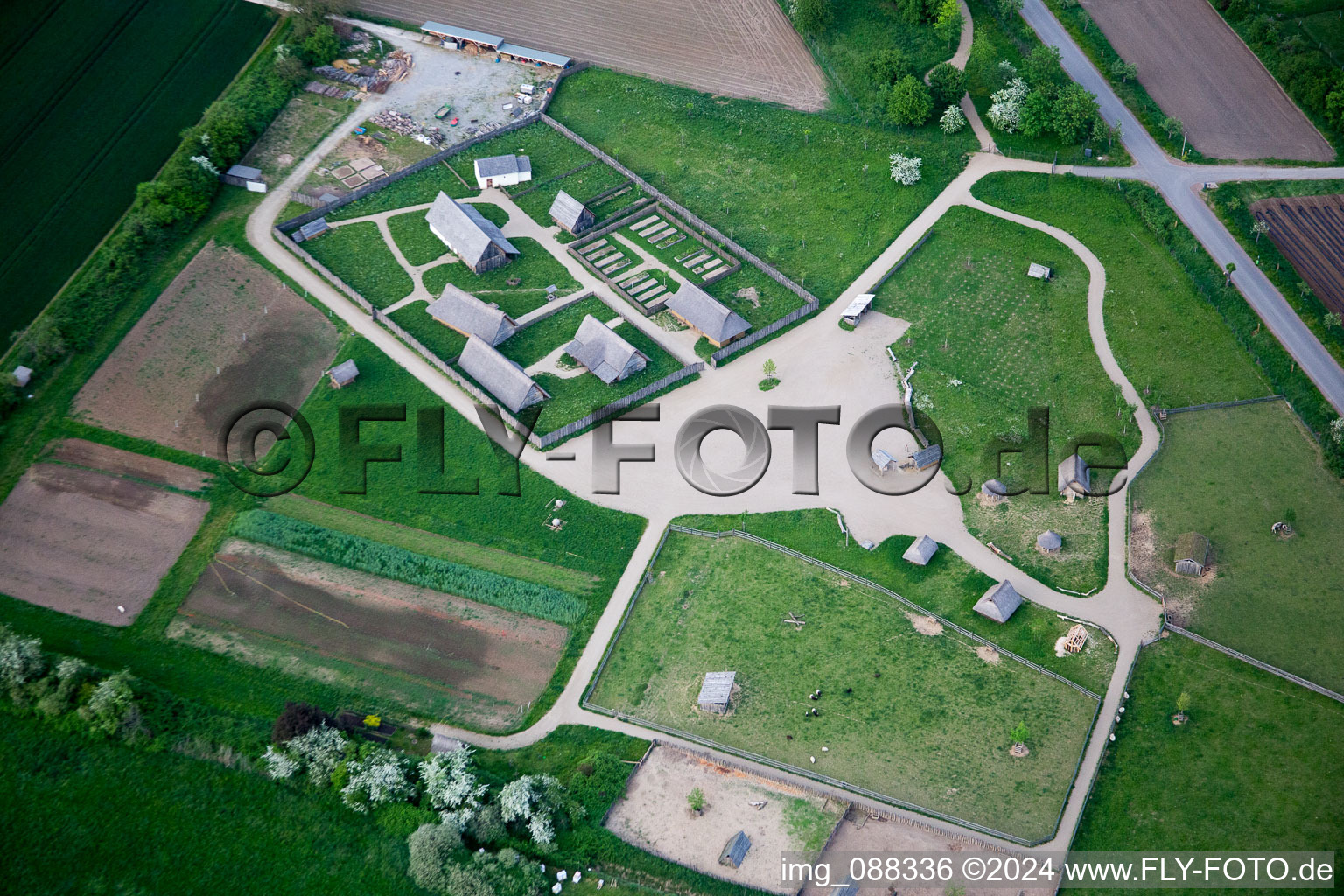 Lorsch in the state Hesse, Germany out of the air