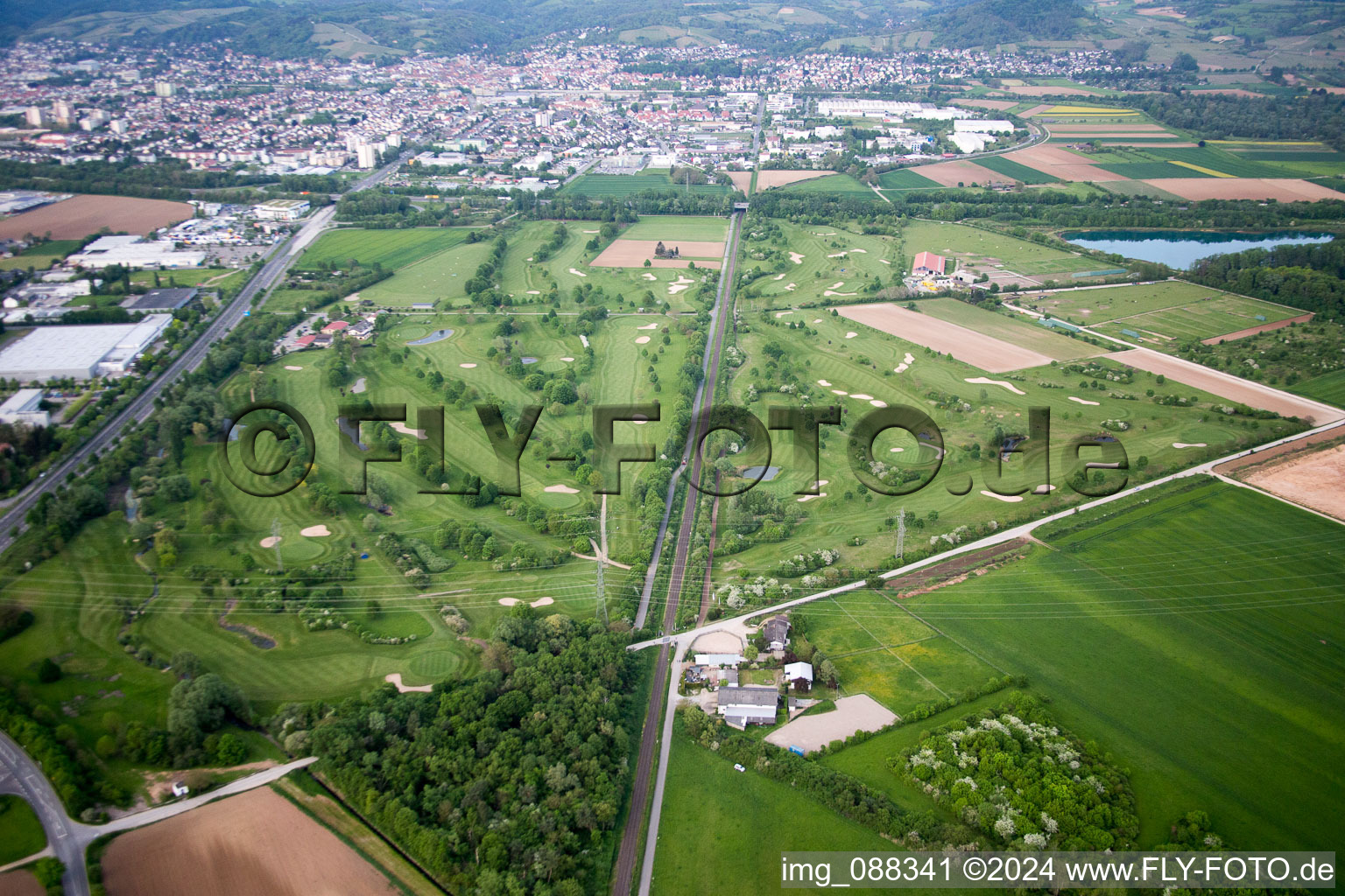 Golf course in Bensheim in the state Hesse, Germany