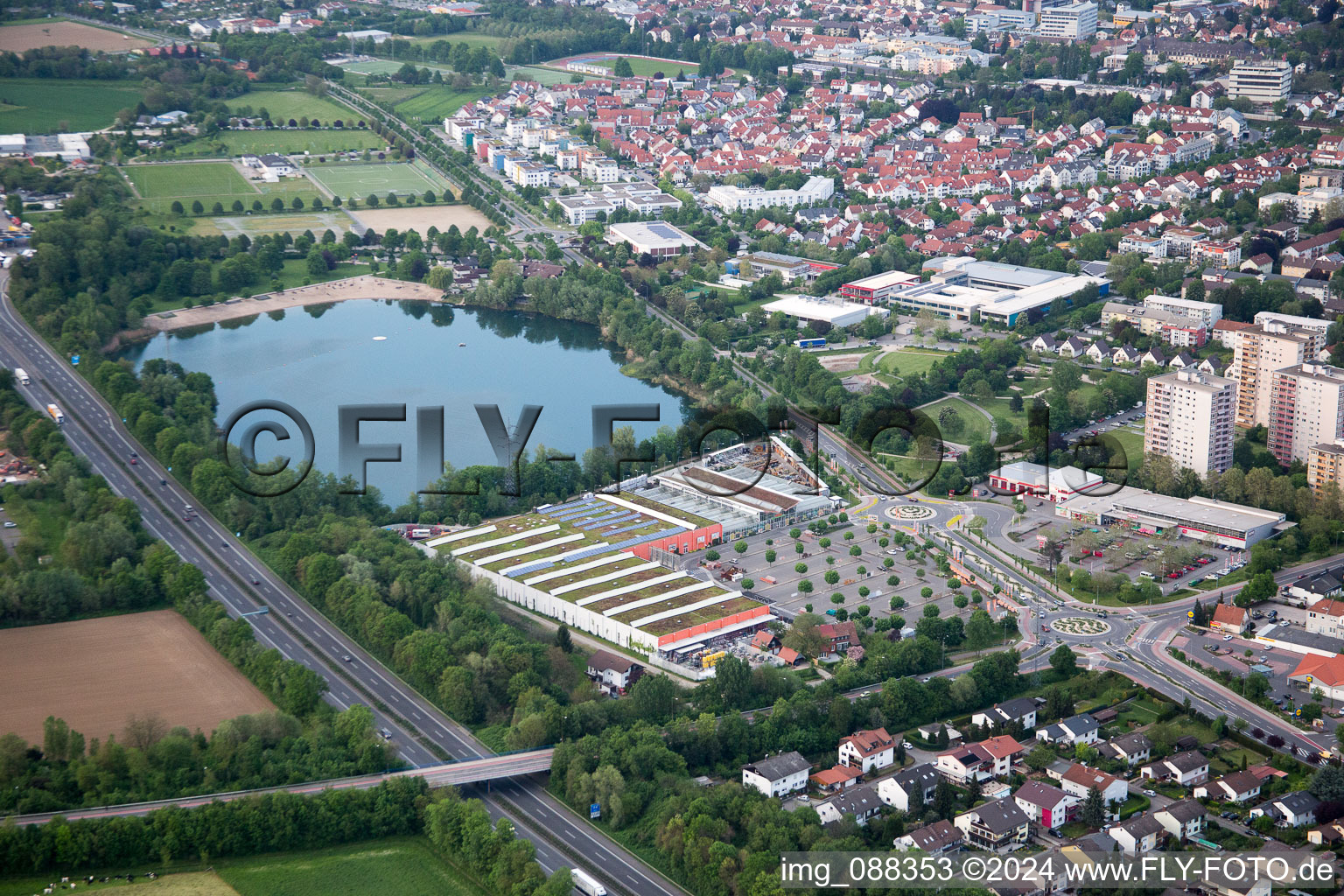 Bensheim in the state Hesse, Germany out of the air