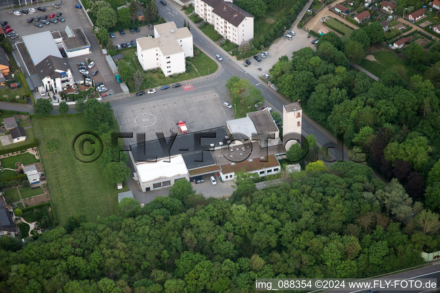 Bensheim in the state Hesse, Germany seen from above