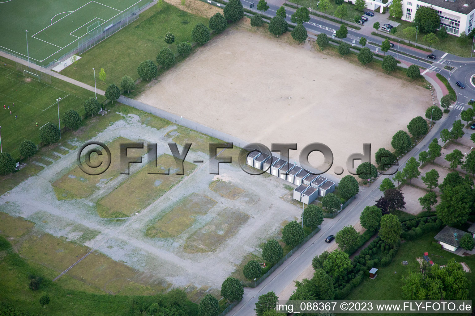 Aerial photograpy of Bensheim in the state Hesse, Germany