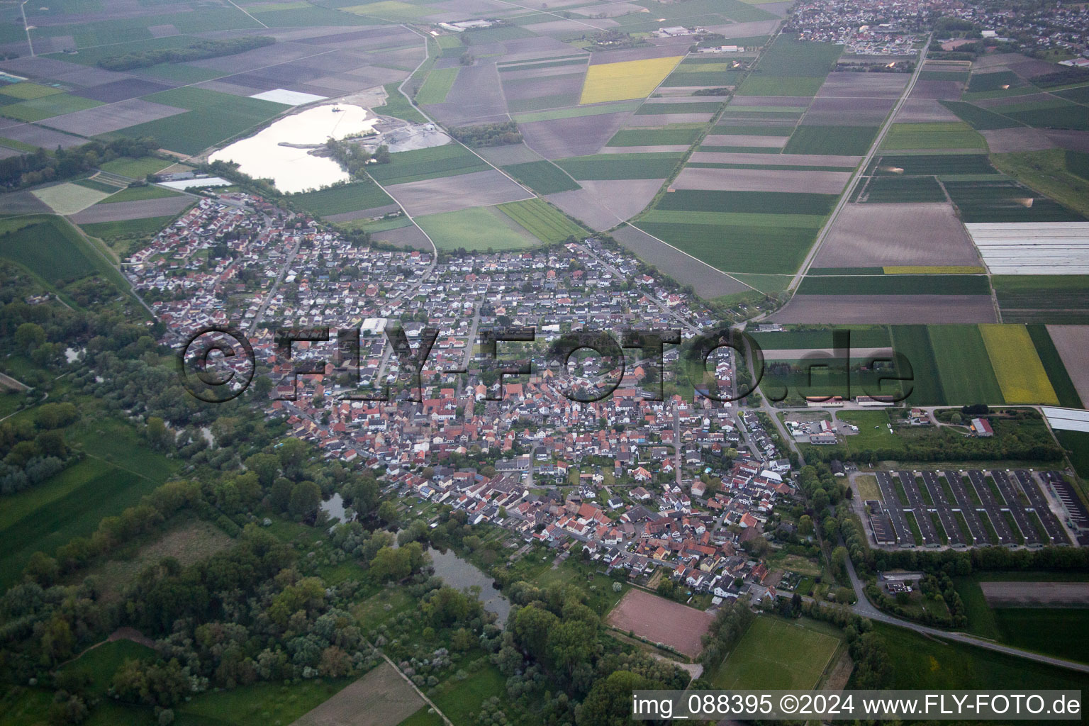 Hamm am Rhein in the state Rhineland-Palatinate, Germany