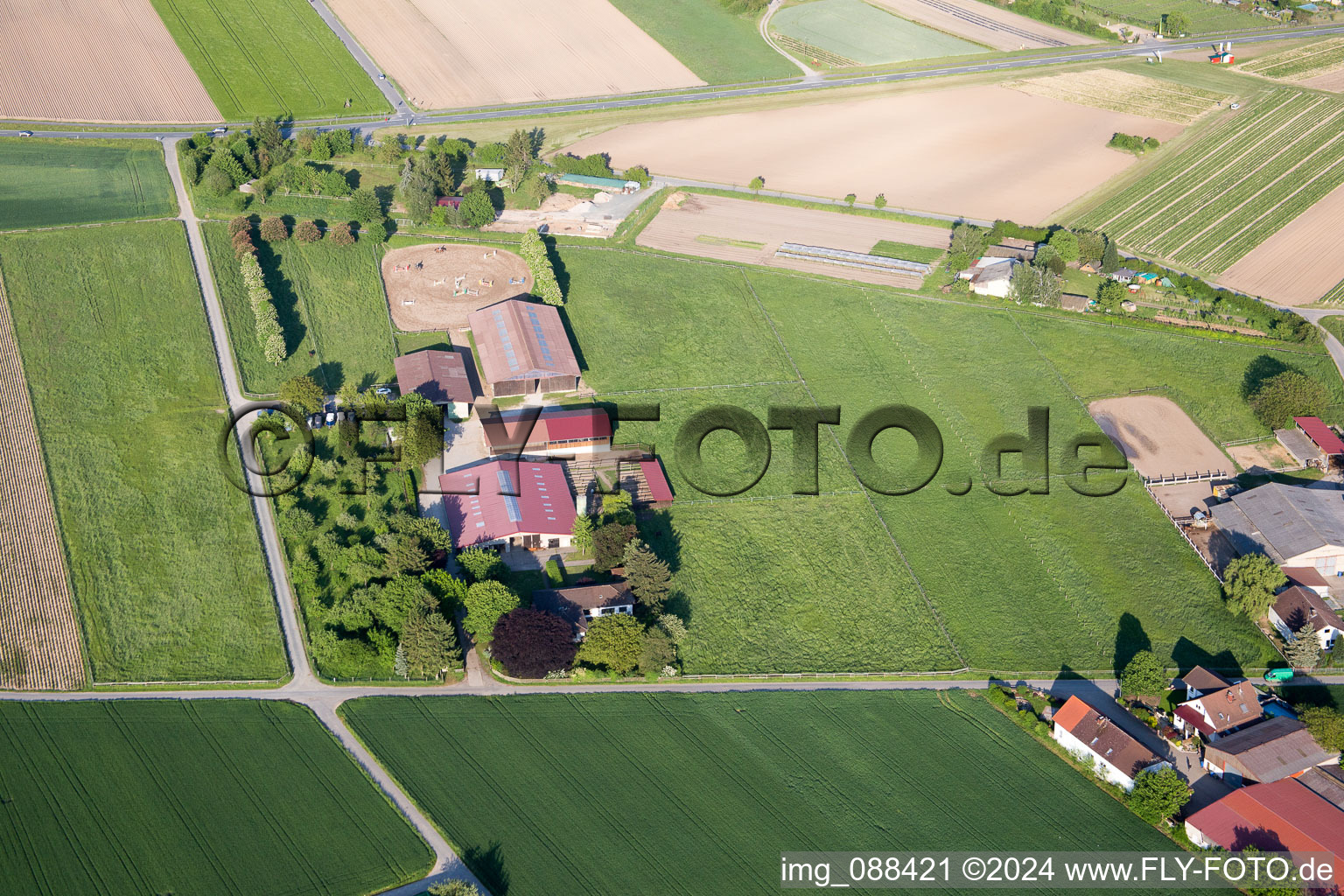 Aerial photograpy of Pfungstadt in the state Hesse, Germany