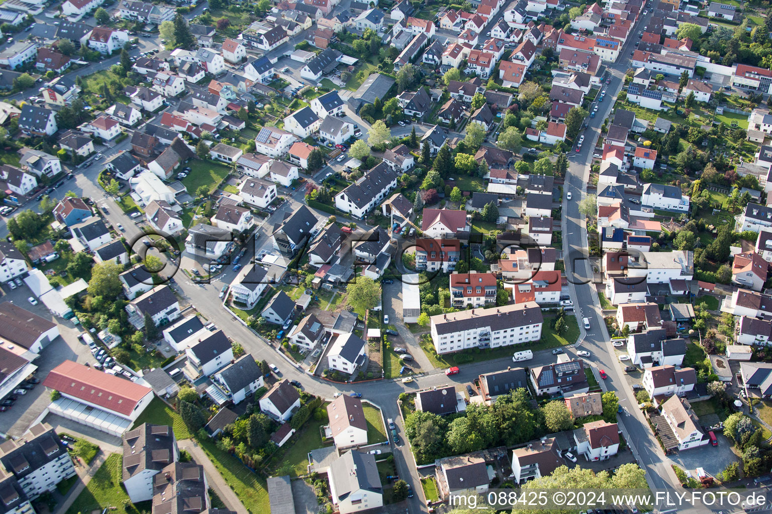 Pfungstadt in the state Hesse, Germany out of the air