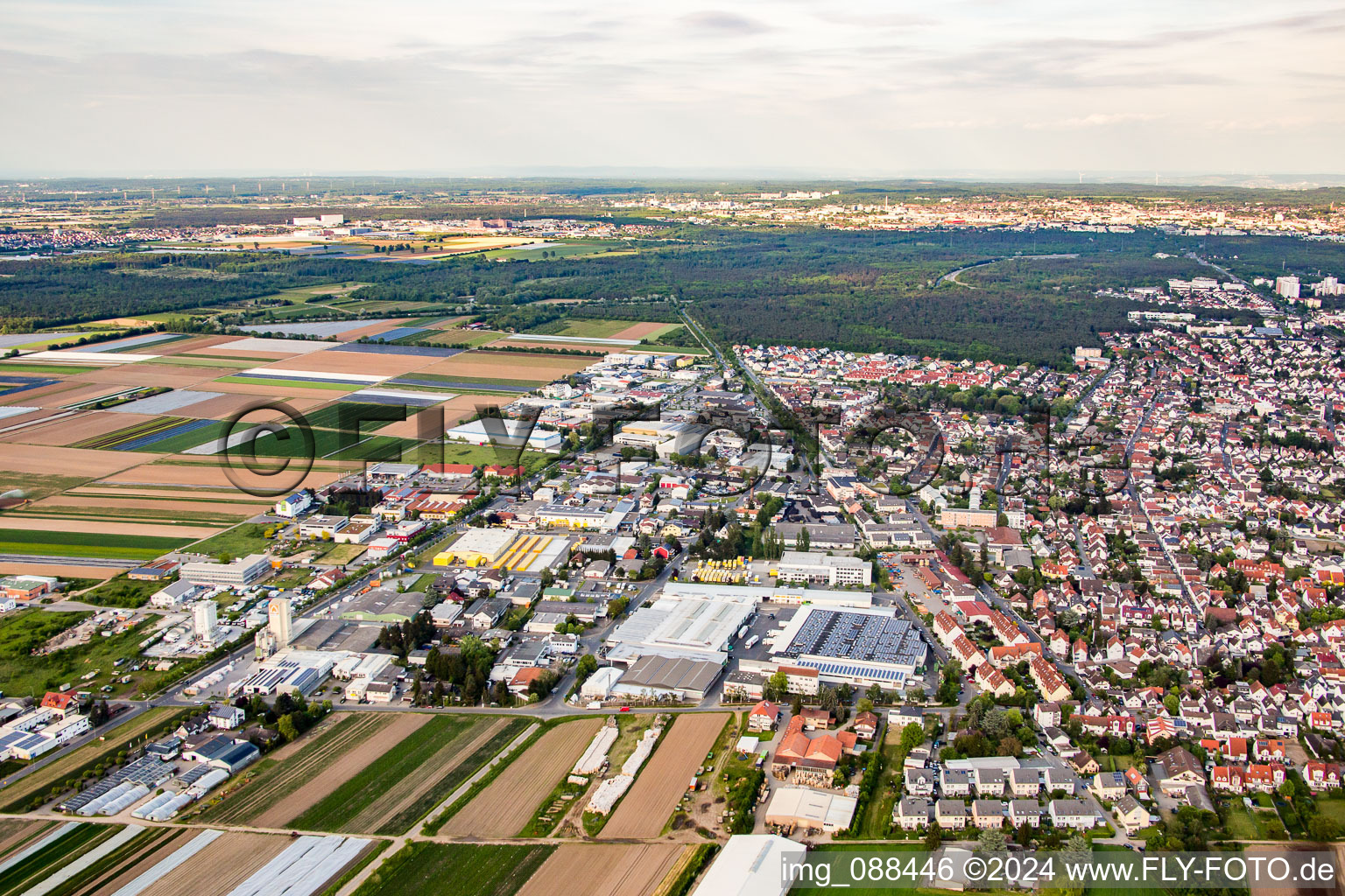 Nordring Industrial Area in Griesheim in the state Hesse, Germany