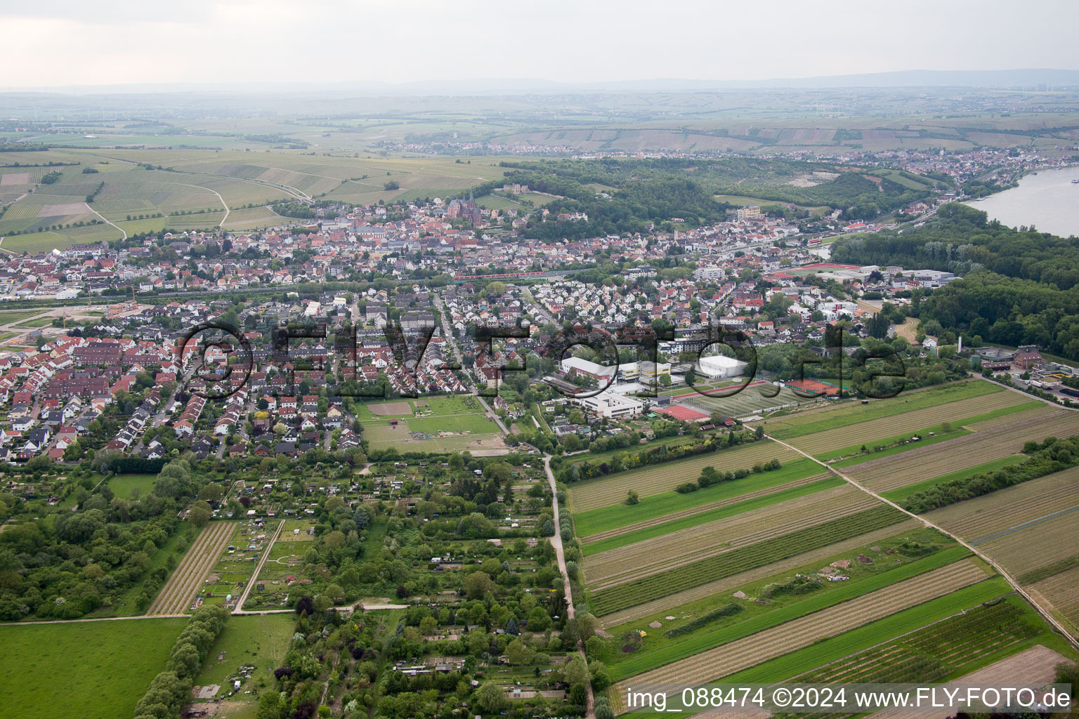 Oppenheim in the state Rhineland-Palatinate, Germany out of the air