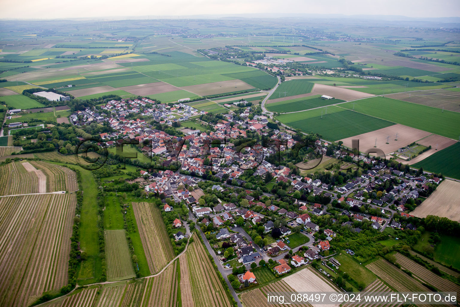 Village view in Dexheim in the state Rhineland-Palatinate, Germany