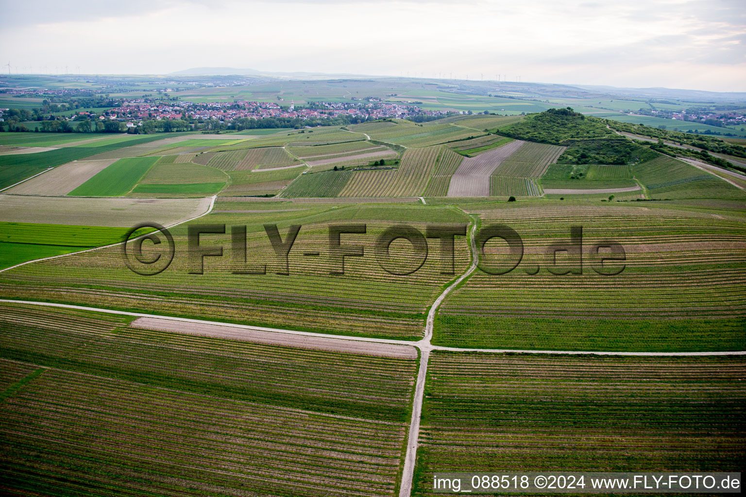 Bechtolsheim in the state Rhineland-Palatinate, Germany out of the air