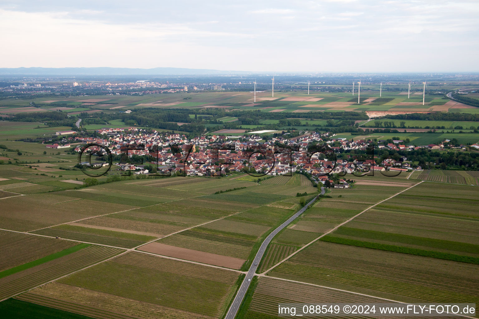 District Abenheim in Worms in the state Rhineland-Palatinate, Germany