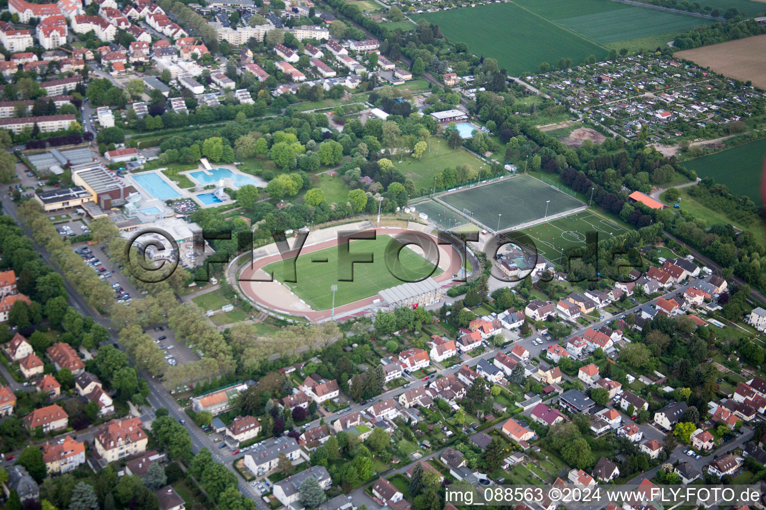 EWR Arena in the district Hochheim in Worms in the state Rhineland-Palatinate, Germany