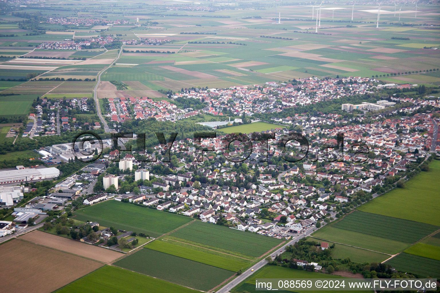 District Horchheim in Worms in the state Rhineland-Palatinate, Germany