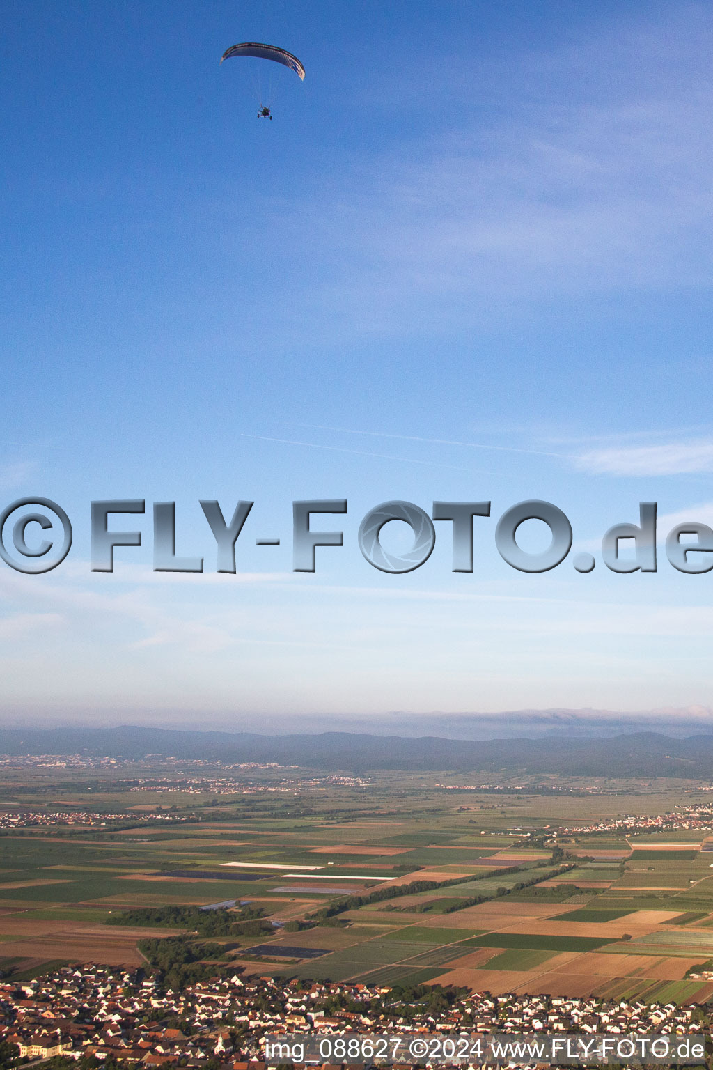 Fußgönheim in the state Rhineland-Palatinate, Germany out of the air