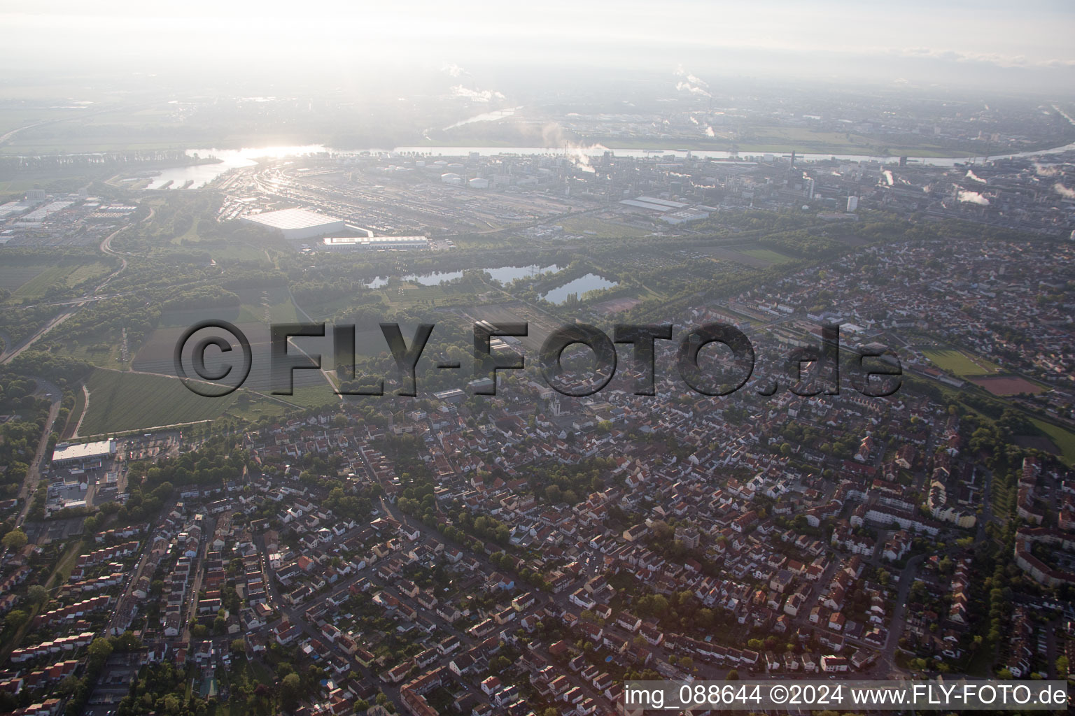 District Edigheim in Ludwigshafen am Rhein in the state Rhineland-Palatinate, Germany