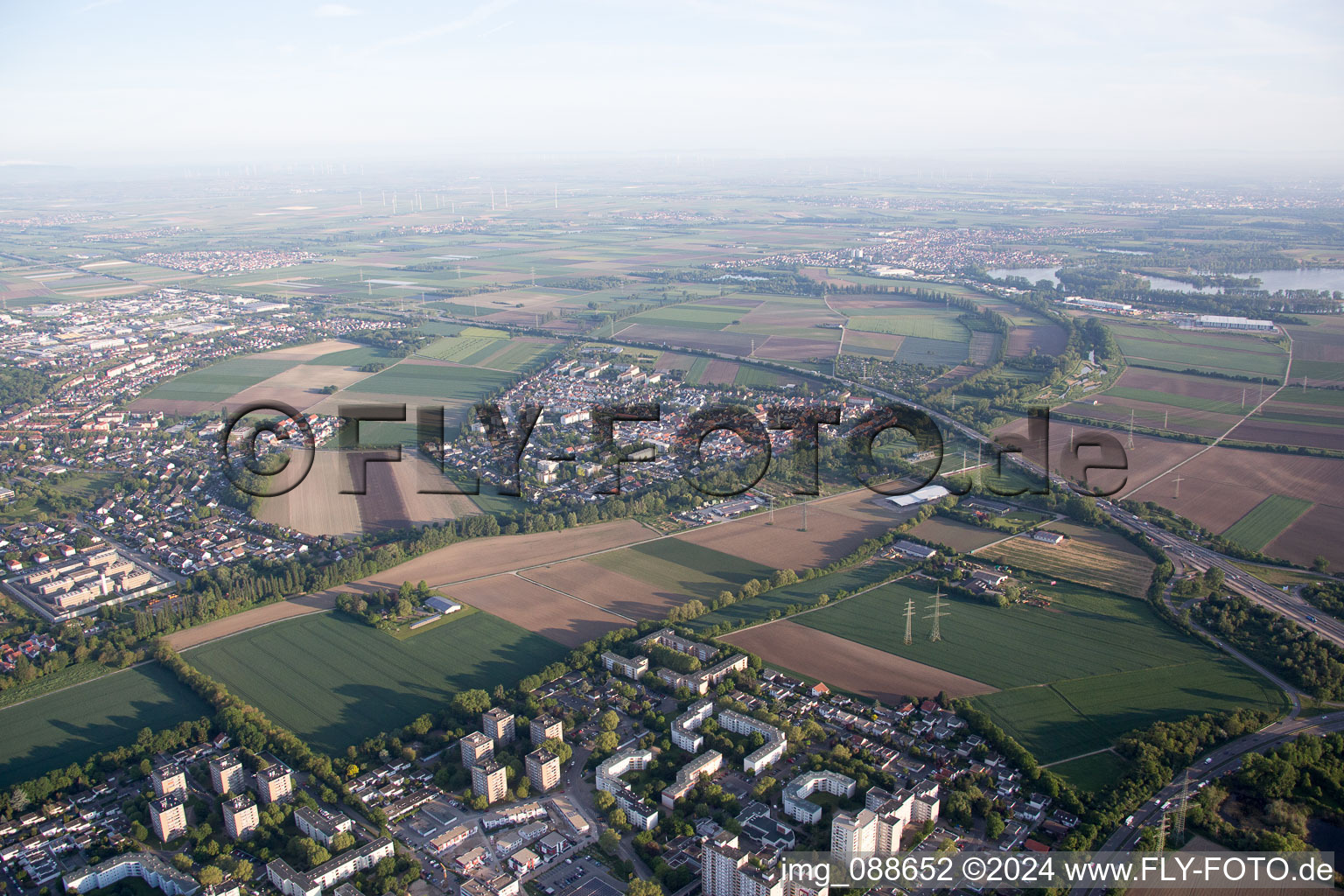 District Mörsch in Frankenthal in the state Rhineland-Palatinate, Germany