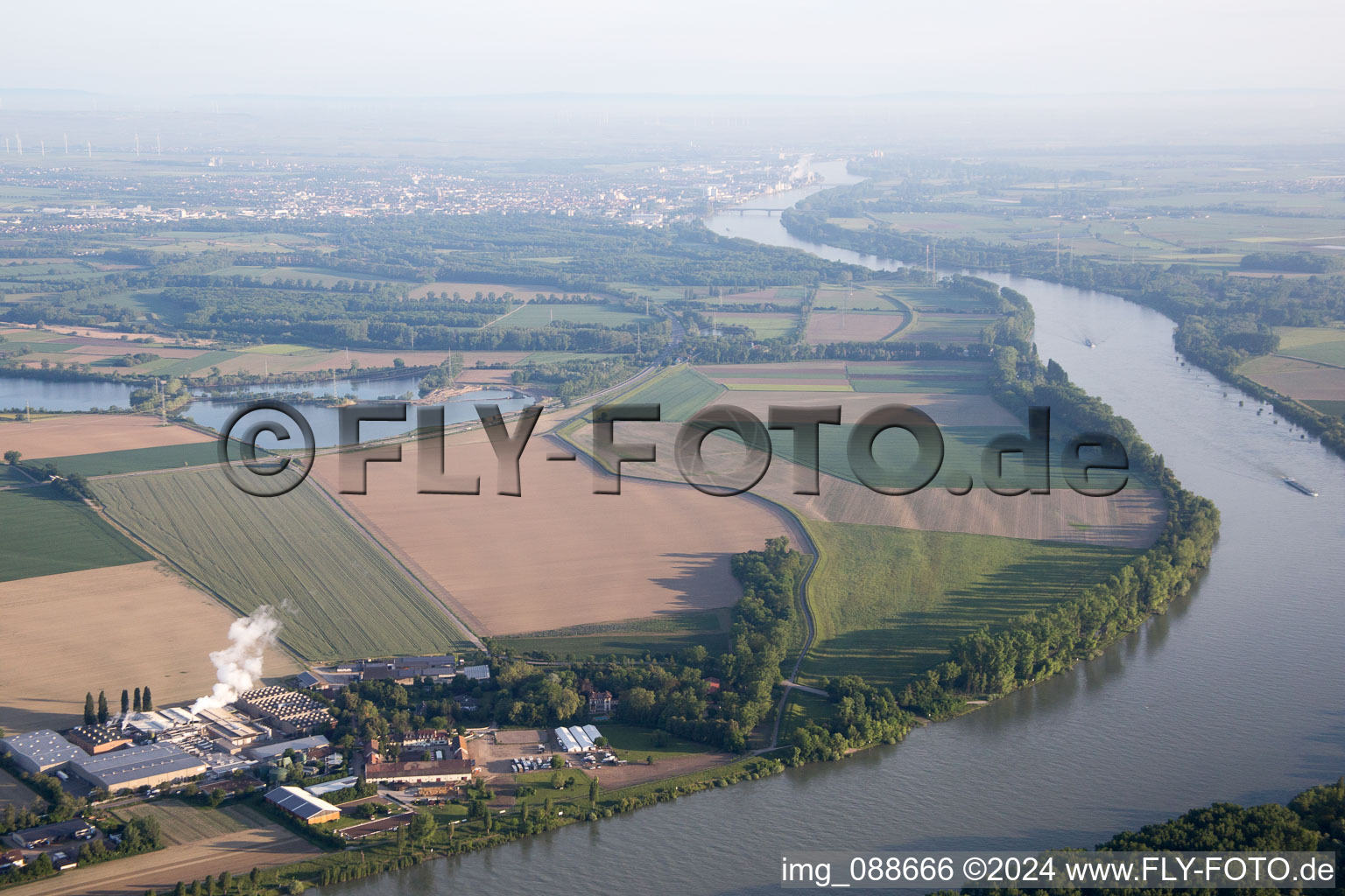 Petersau in the state Rhineland-Palatinate, Germany from a drone