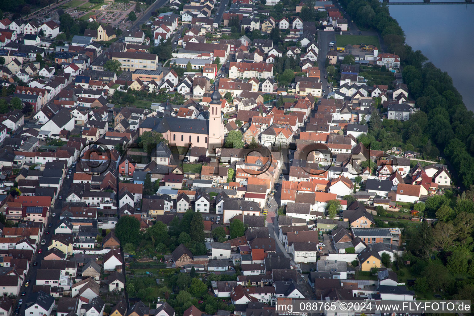 Catholic church in Klein-Krotzenburg in the state Hesse, Germany