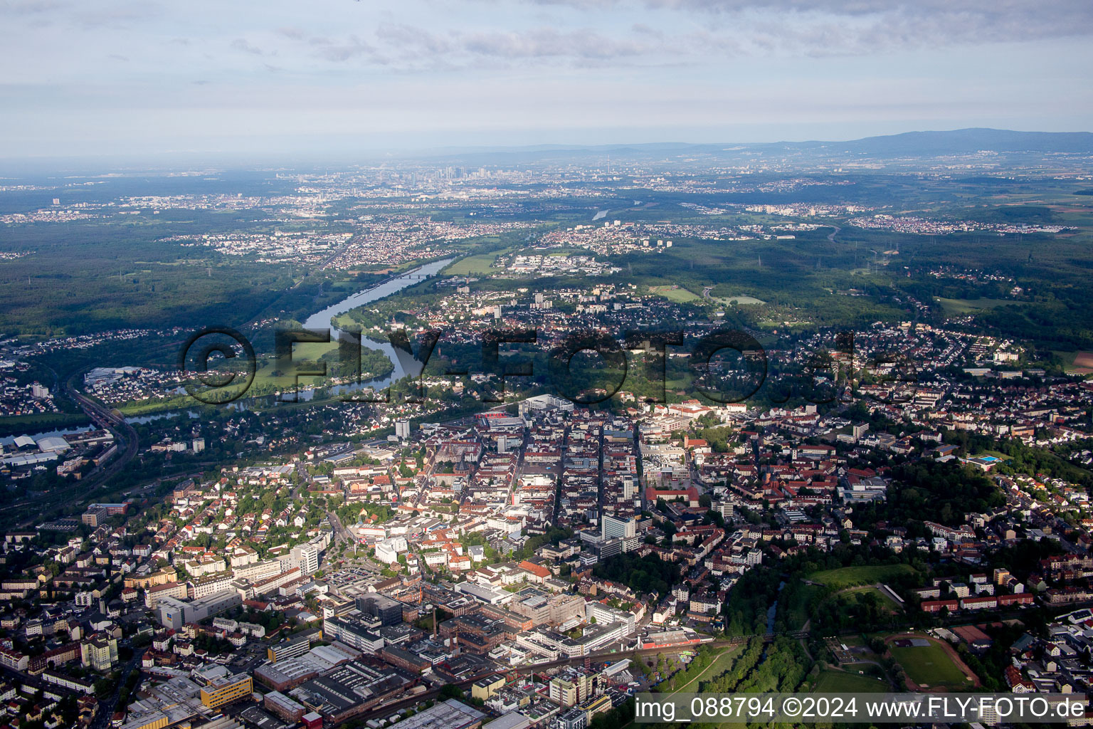 Hanau in the state Hesse, Germany out of the air