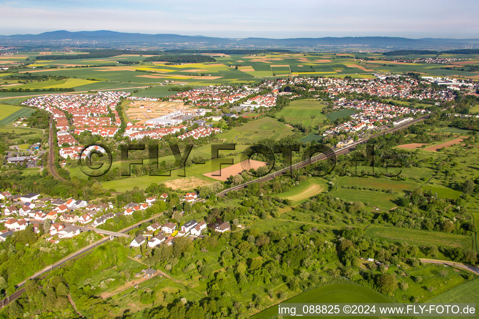 District Heldenbergen in Nidderau in the state Hesse, Germany