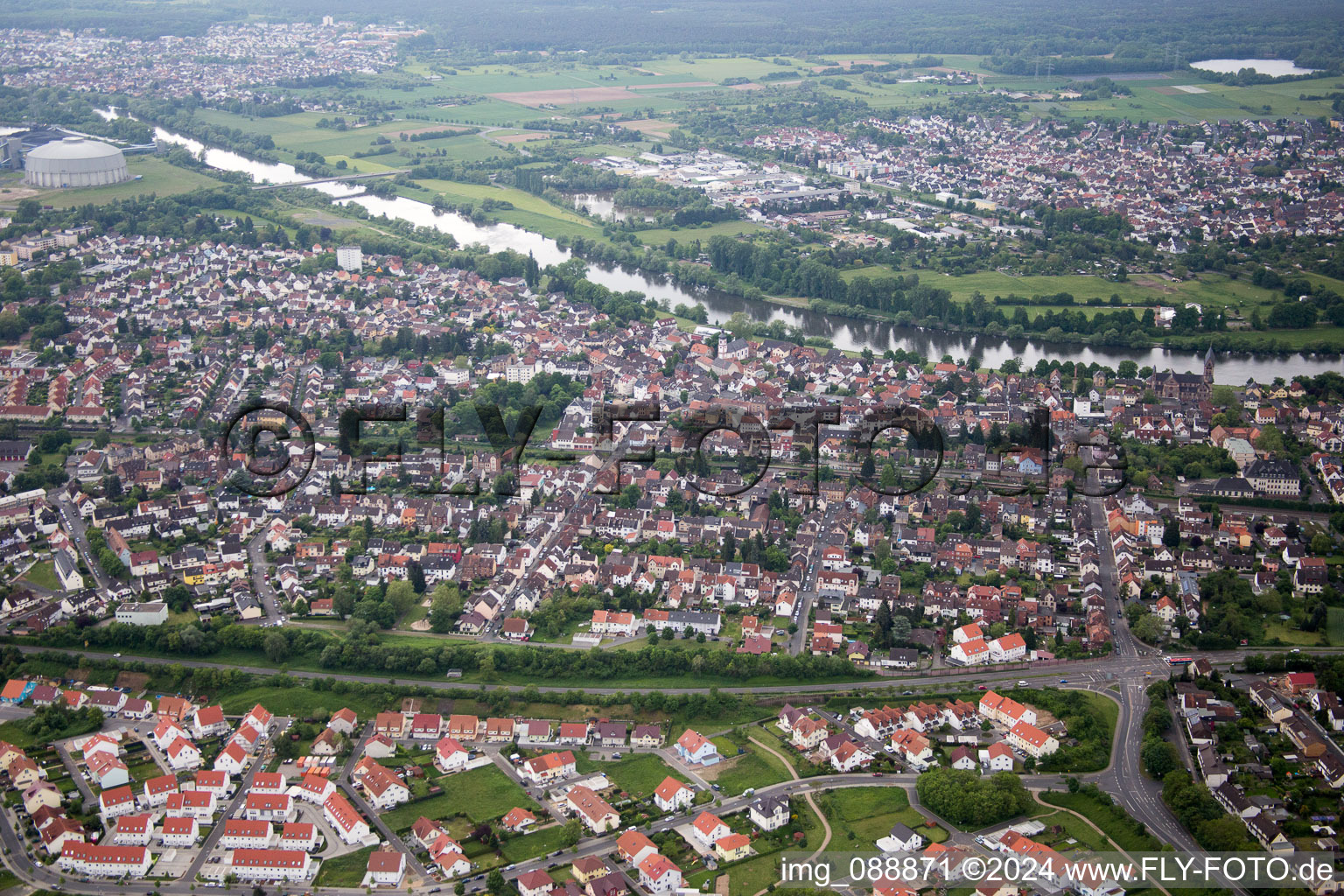 Drone image of Hanau in the state Hesse, Germany