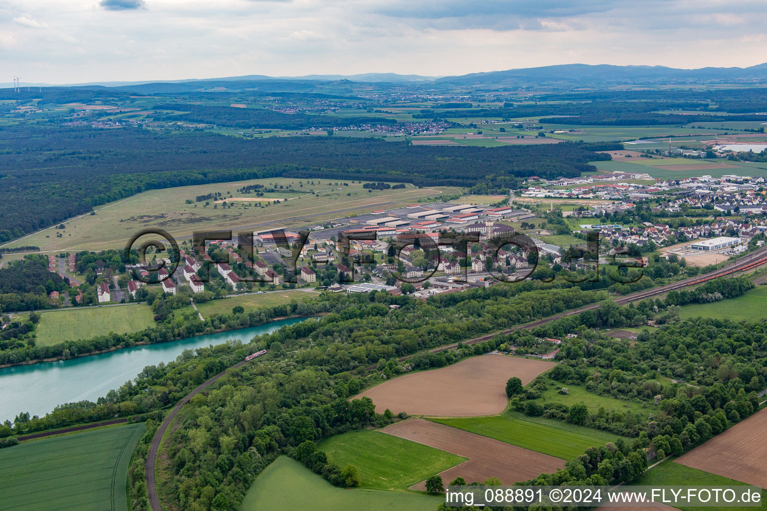 Babenhausen in the state Hesse, Germany out of the air