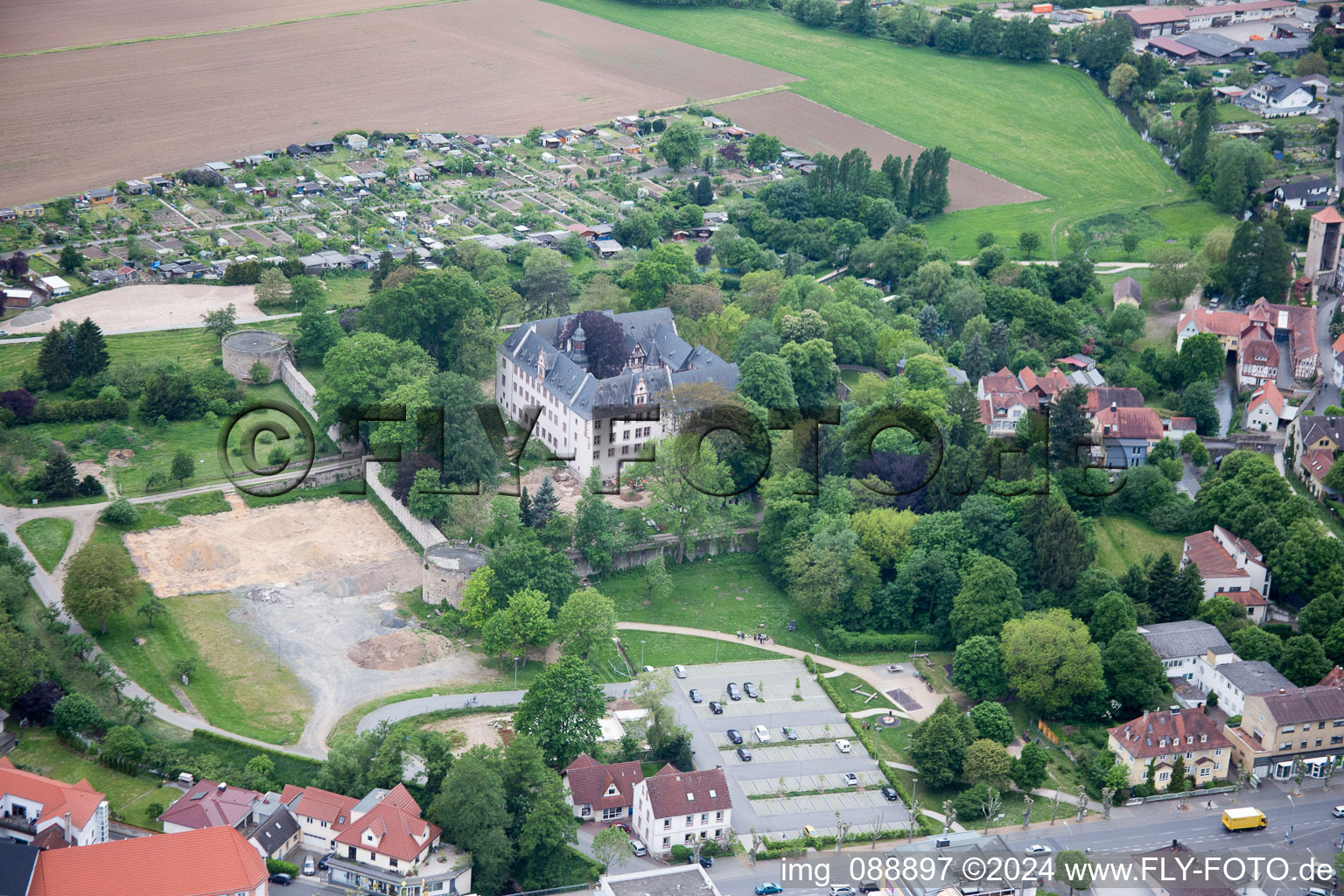 Castle Babenhausen in Babenhausen in the state Hesse, Germany