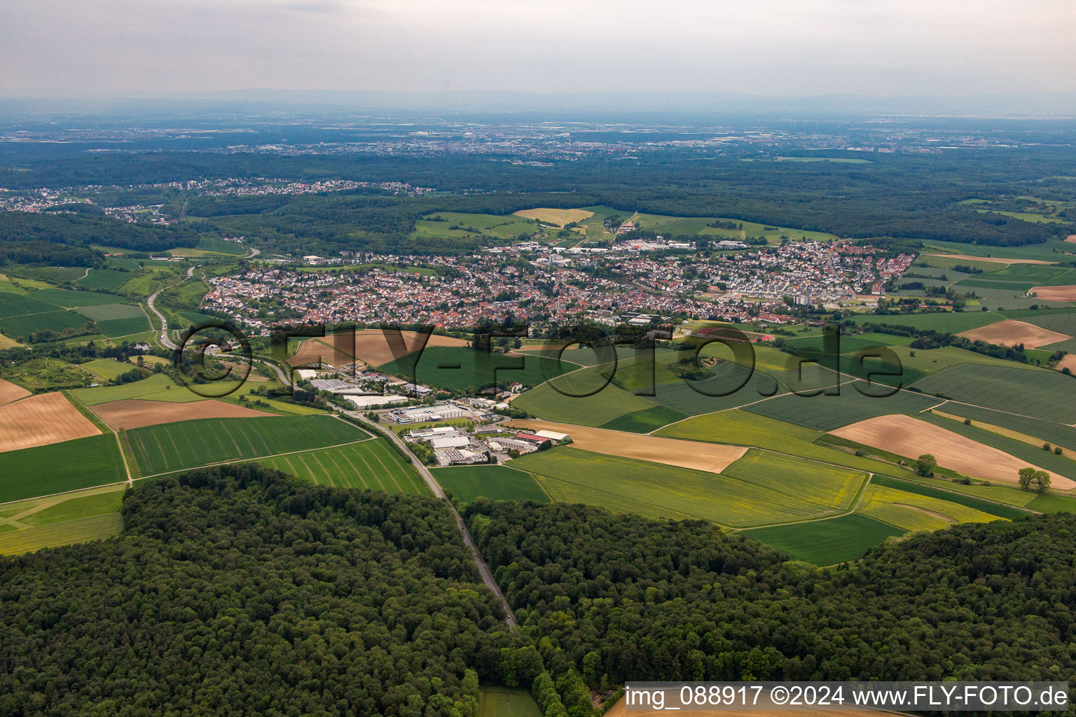 From the southeast in Ober-Ramstadt in the state Hesse, Germany