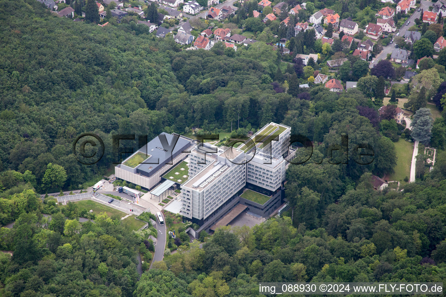 Aerial photograpy of Seeheim-Jugenheim in the state Hesse, Germany