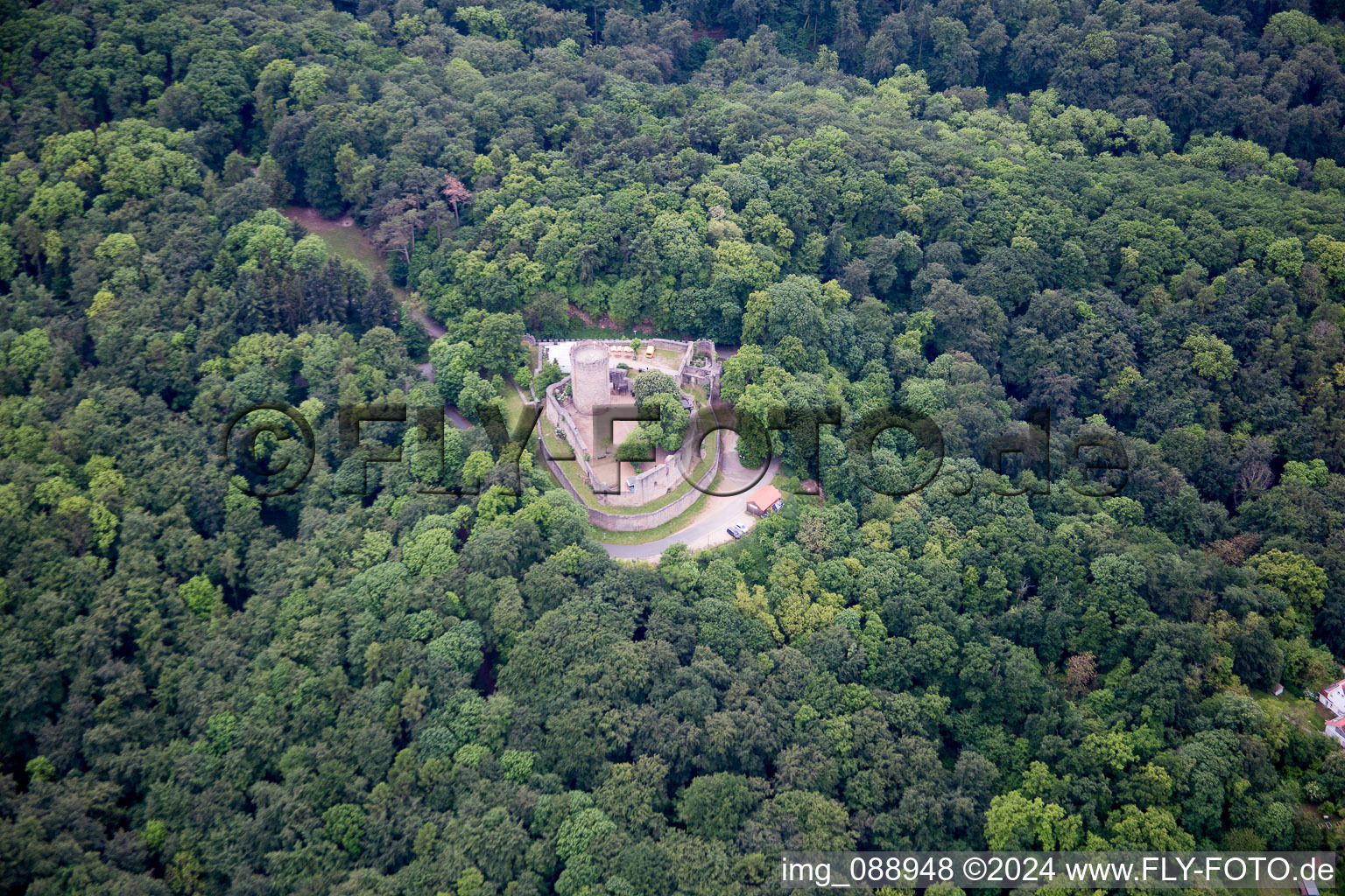 Alsbach-Hähnlein in the state Hesse, Germany from the drone perspective