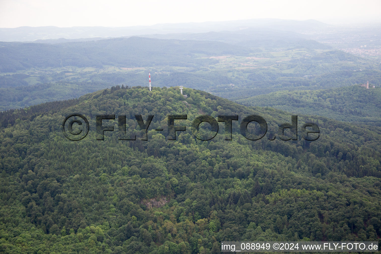 Alsbach-Hähnlein in the state Hesse, Germany from a drone