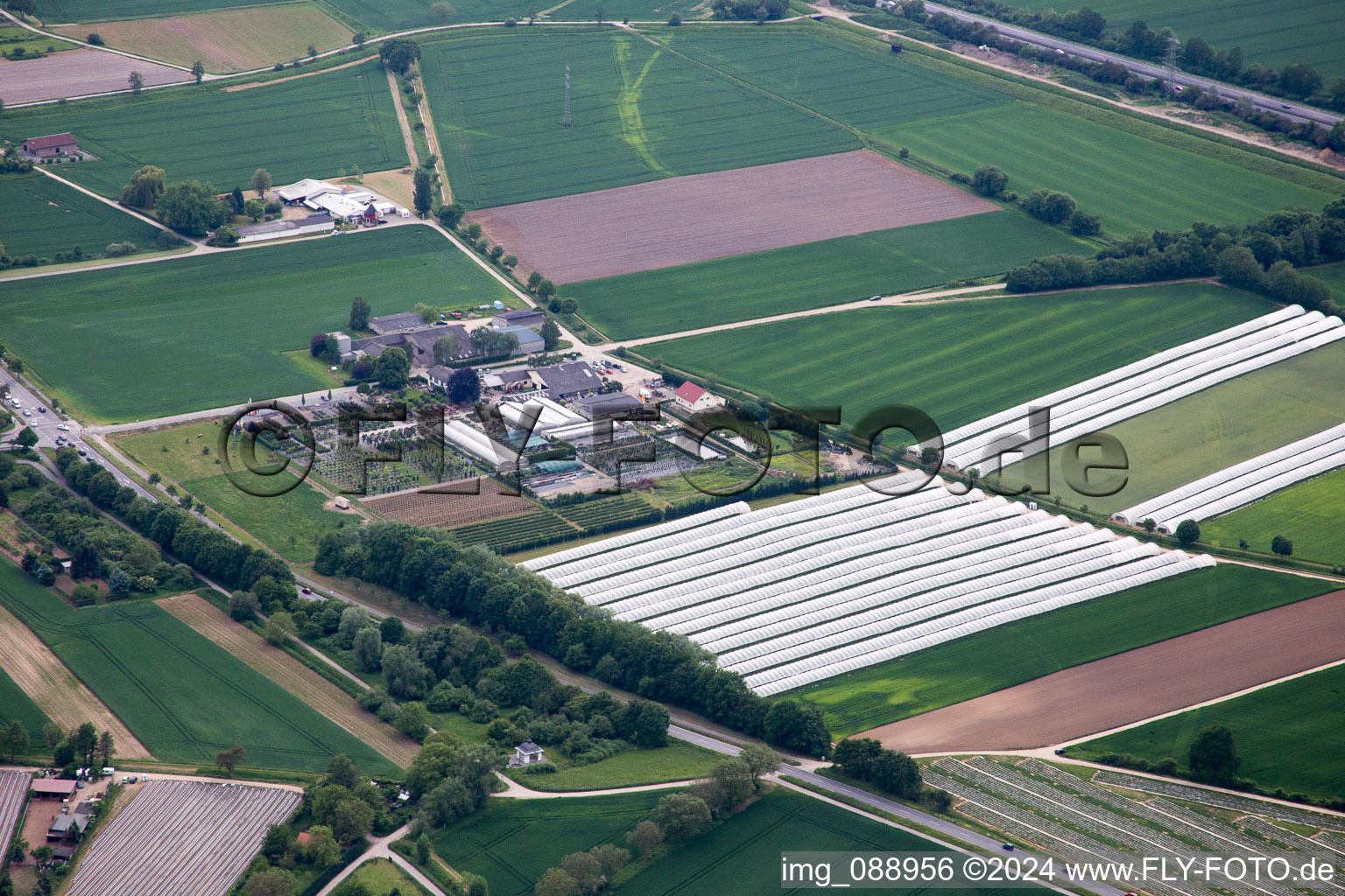 Drone image of Zwingenberg in the state Hesse, Germany