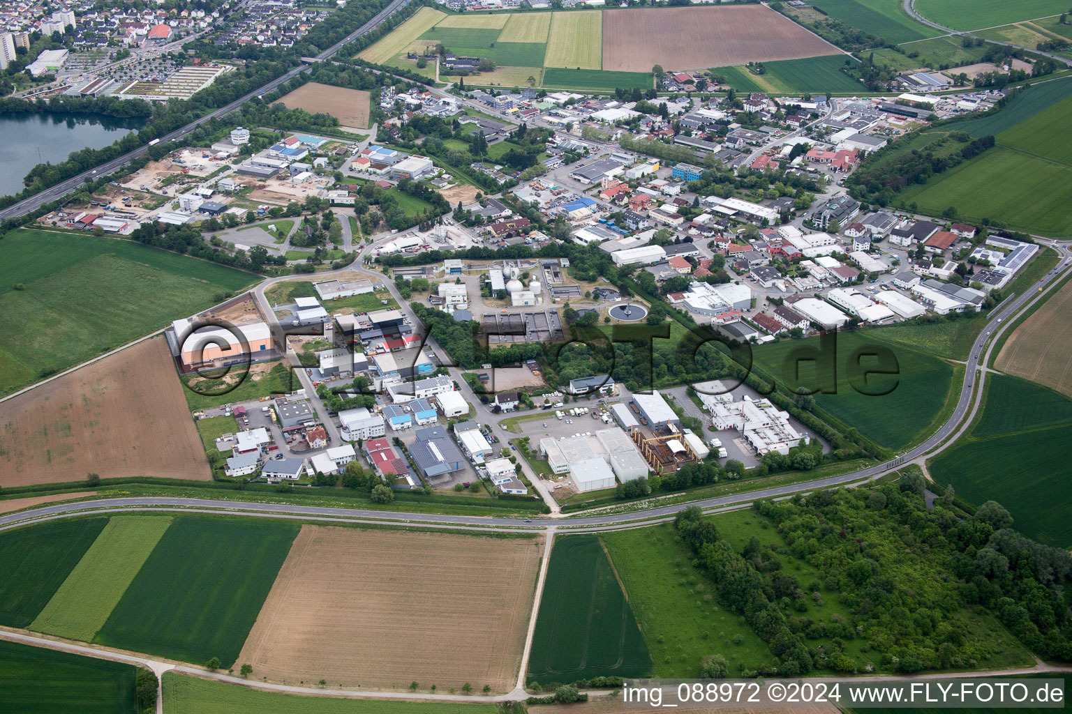 Industrial area W in Bensheim in the state Hesse, Germany