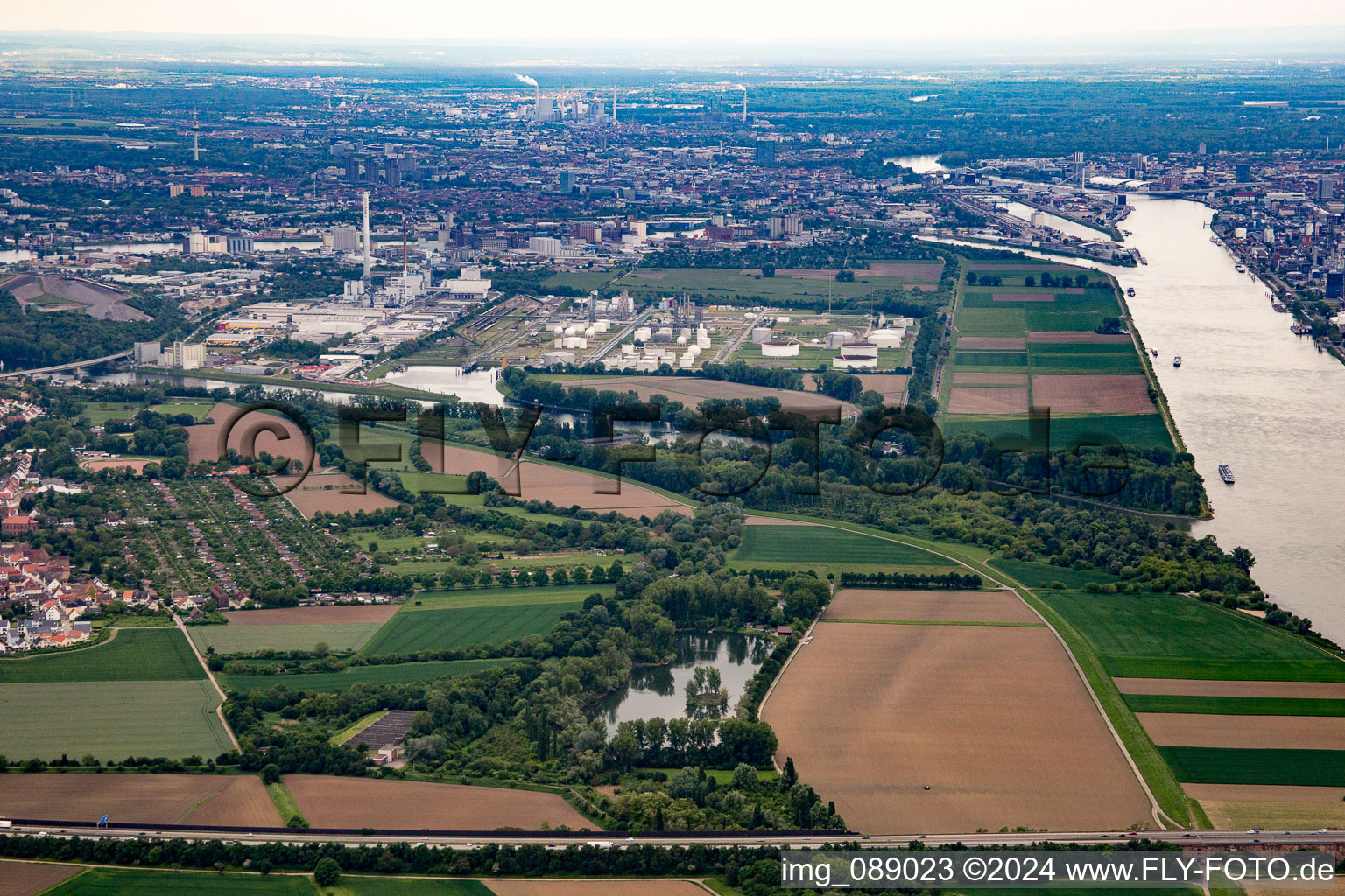 Friesenheim Island in the district Neckarstadt-West in Mannheim in the state Baden-Wuerttemberg, Germany