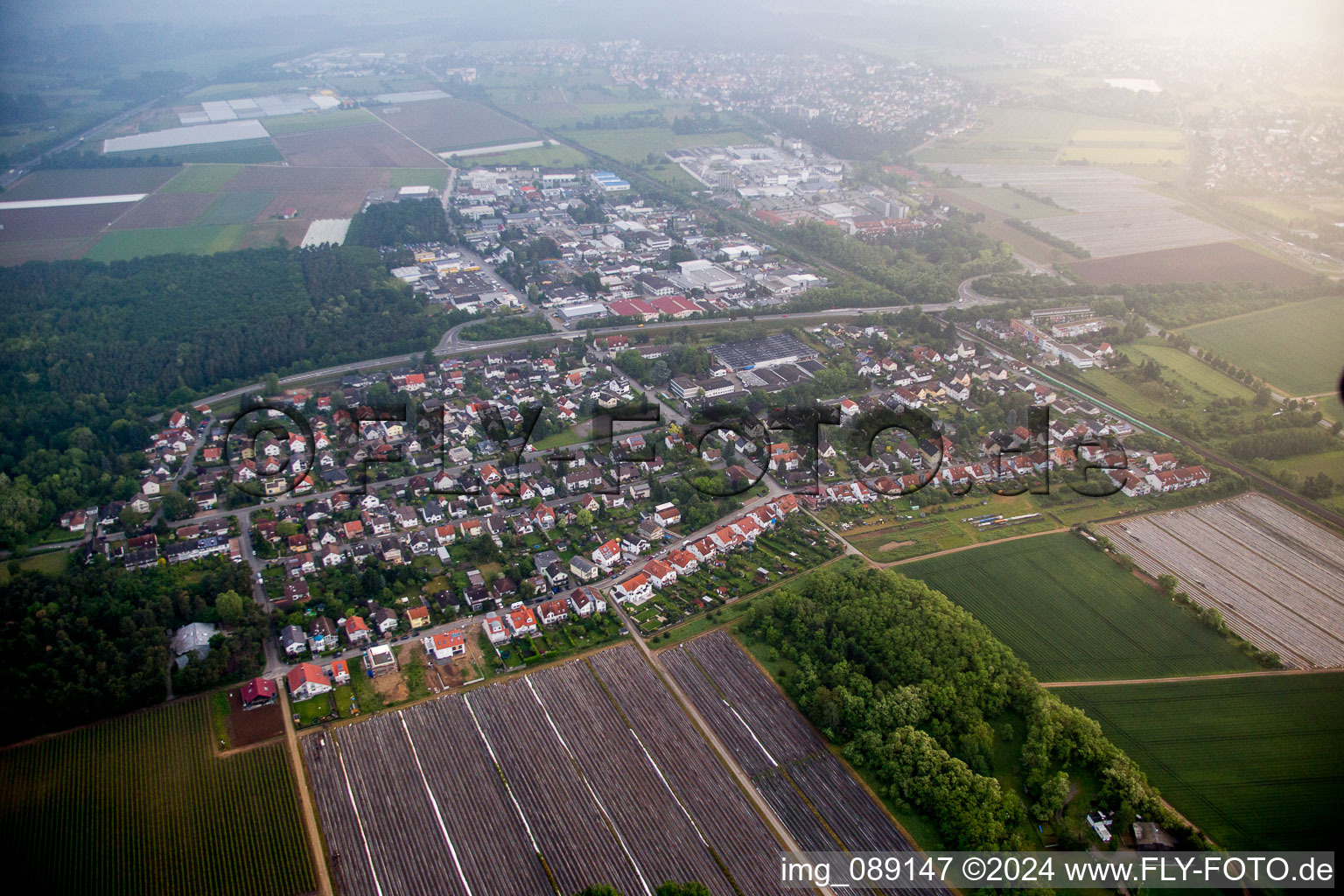 Sandwiese Industrial Area in Alsbach-Hähnlein in the state Hesse, Germany