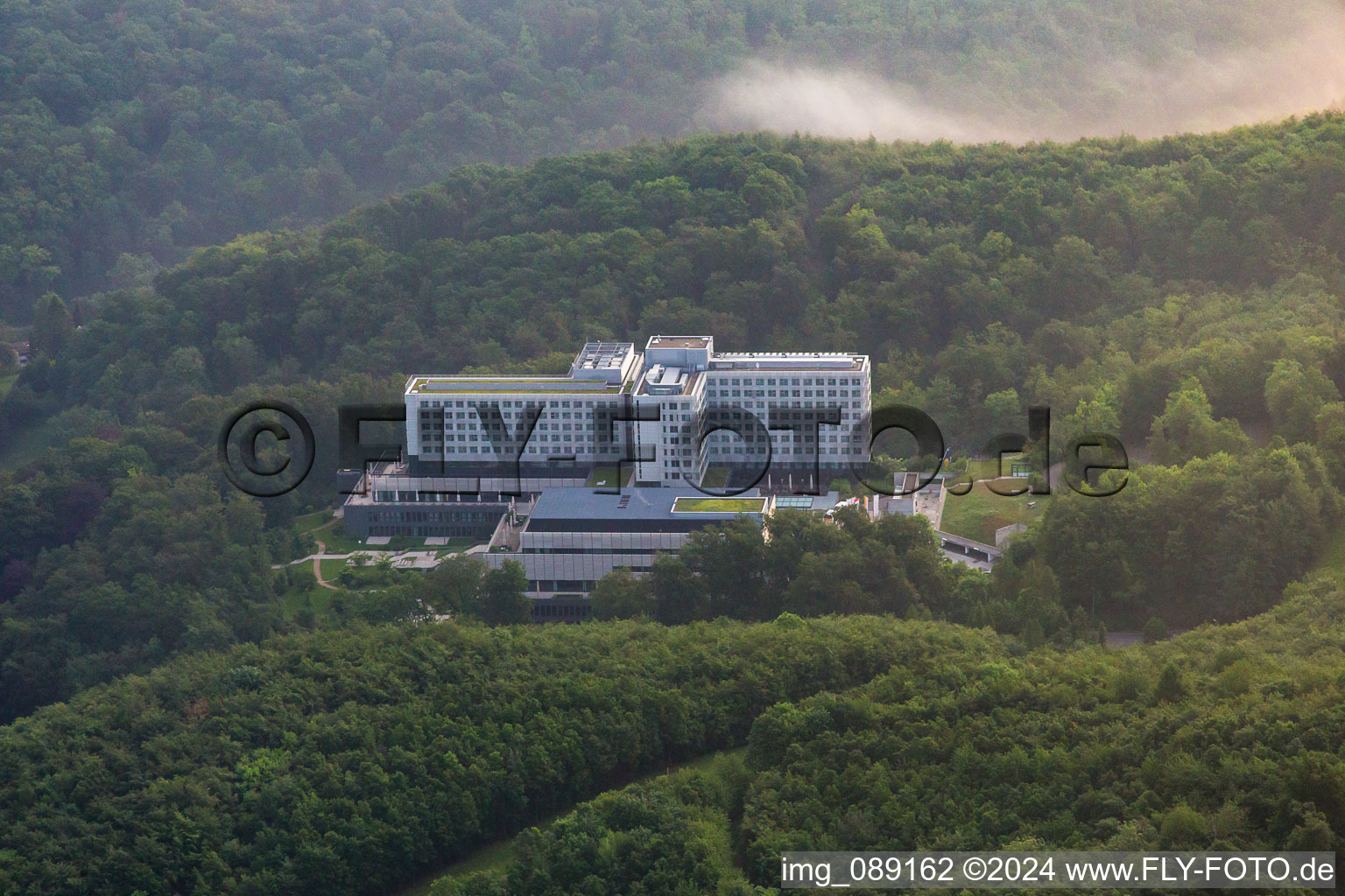 Lufthansa Cargo GmbH in Seeheim-Jugenheim in the state Hesse, Germany from above