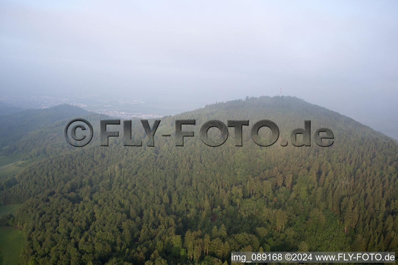 Oblique view of Balkhausen in the state Hesse, Germany